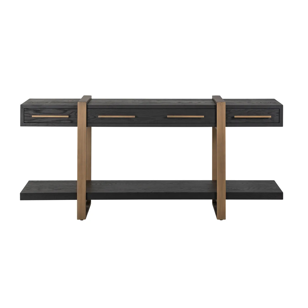 Richmond Interiors Cambon Bronze & Black Oak Wood Sideboard