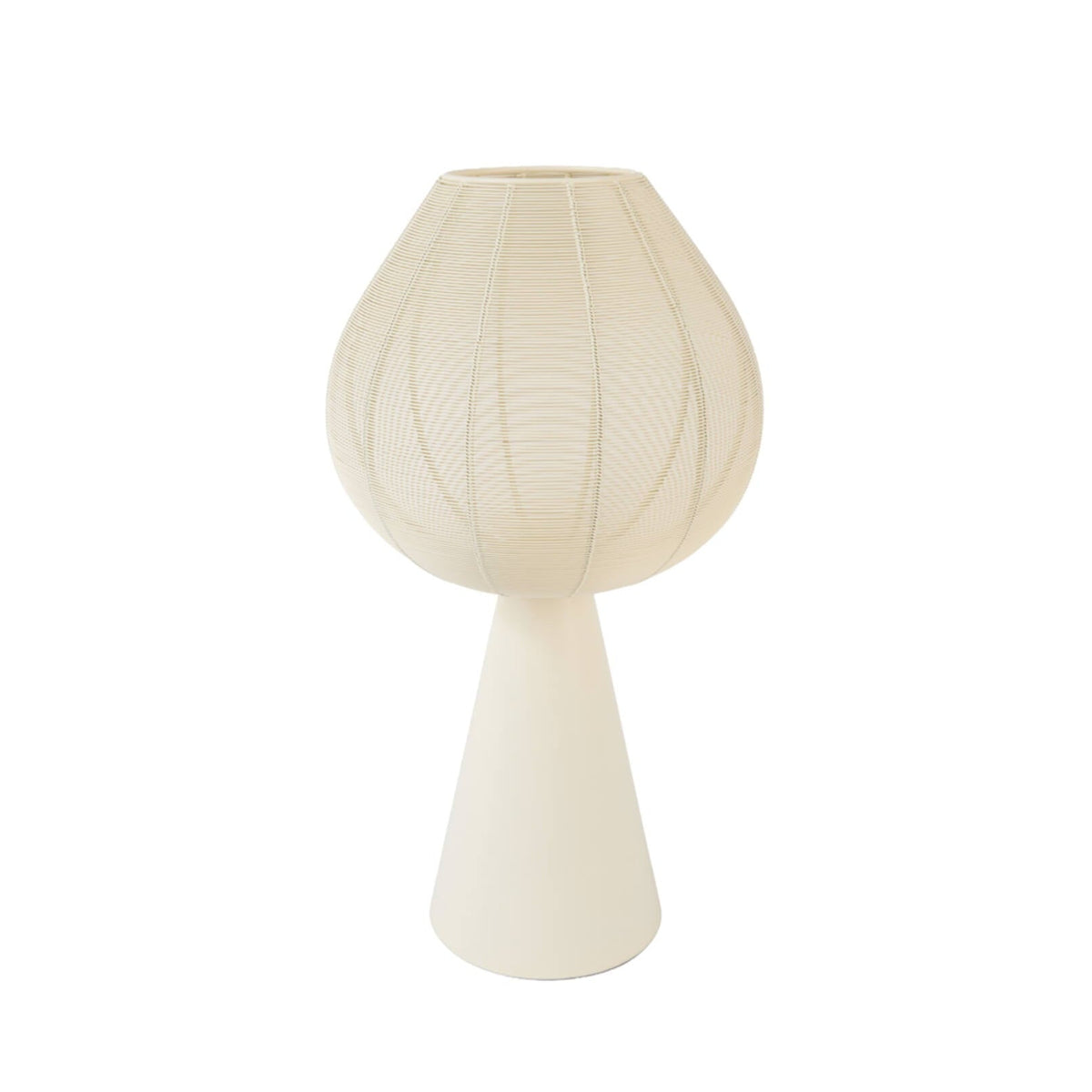 Maret Matt Cream Metal Hurricane Candle Holder 56cm