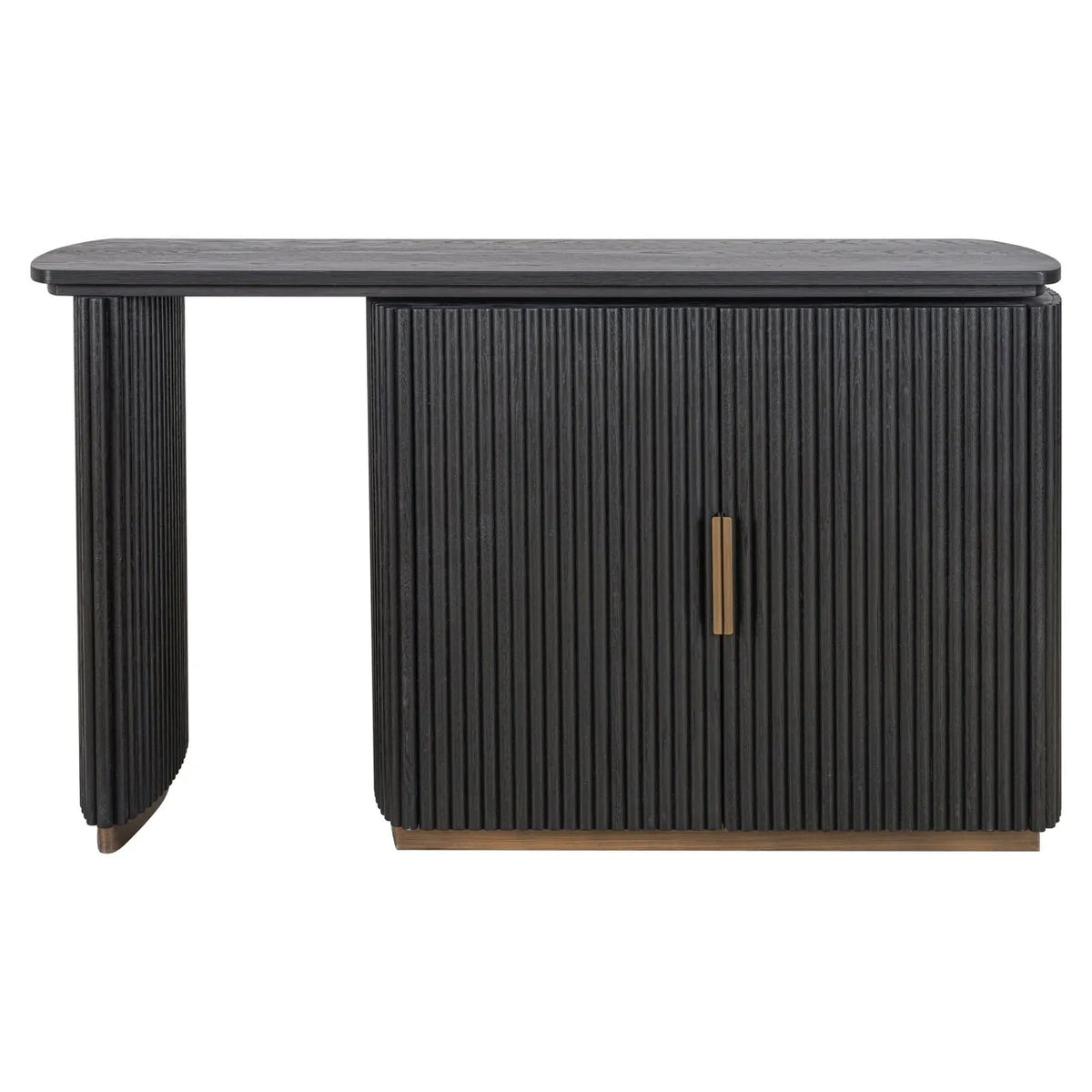 Richmond Interiors Cambon Black Oak Wood Desk