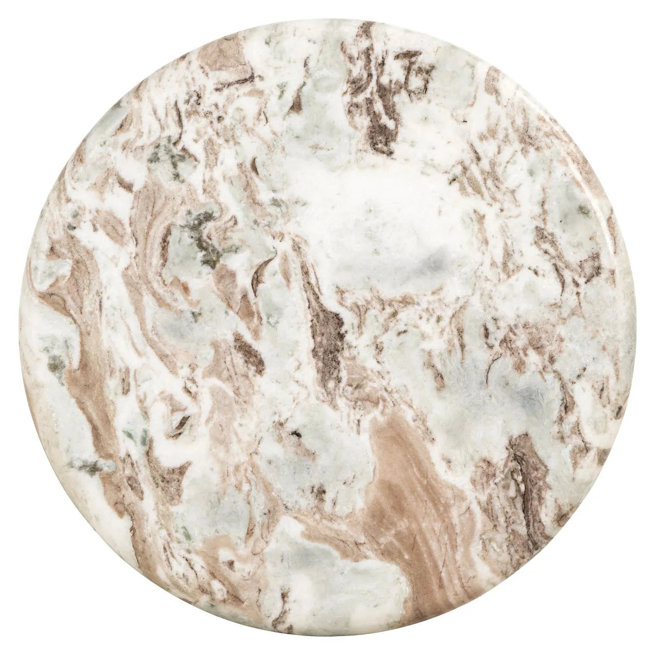 Richmond Interiors Coronel Beige Marble Side Table