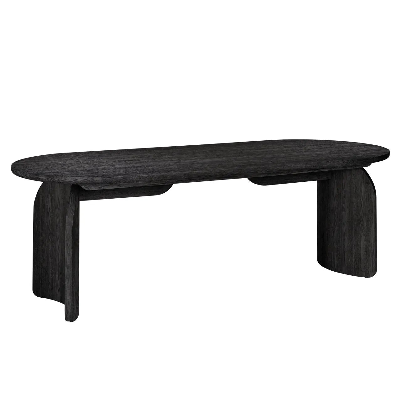 Richmond Interiors Fairmont Dark Coffee Black Oak Wood Dining Table 235cm