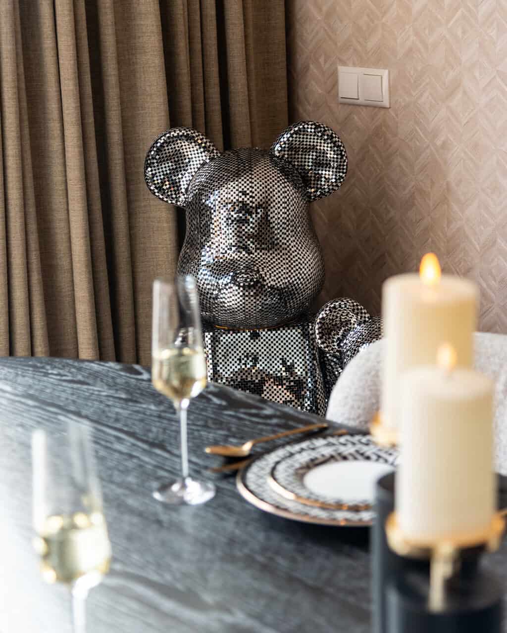 Richmond Interiors Fairmont Dark Coffee Black Oak Wood Dining Table | 10 Seater