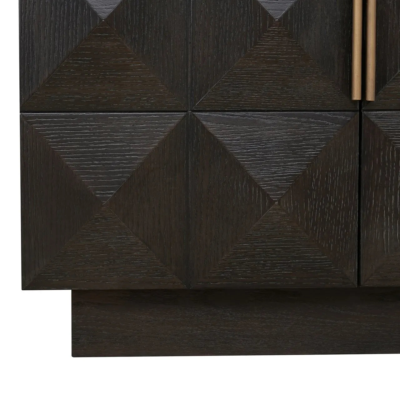 Richmond Interiors Claremont Brown Oak Wood & Stone Sideboard