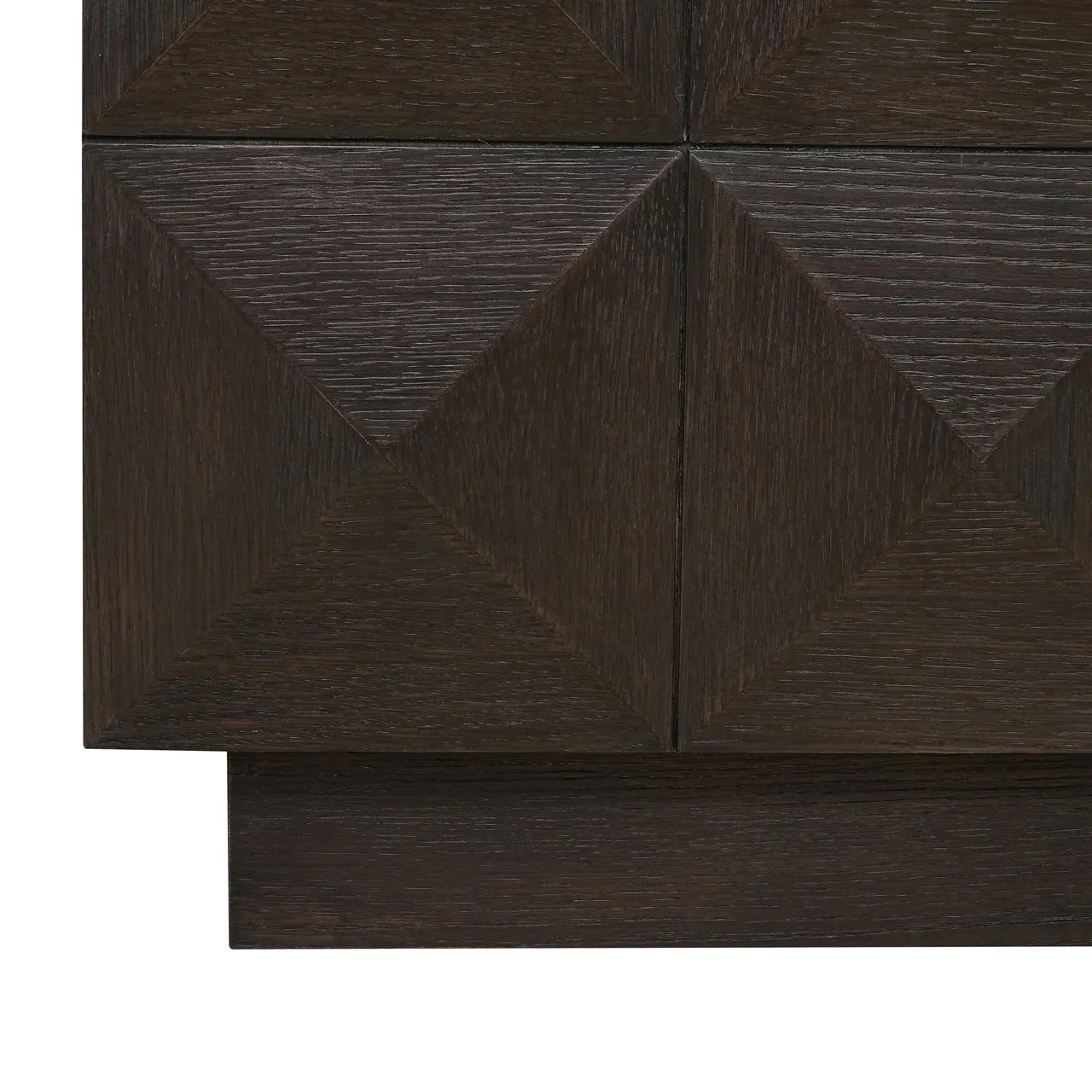 Richmond Interiors Claremont Brown Oak Wood & Stone TV Unit