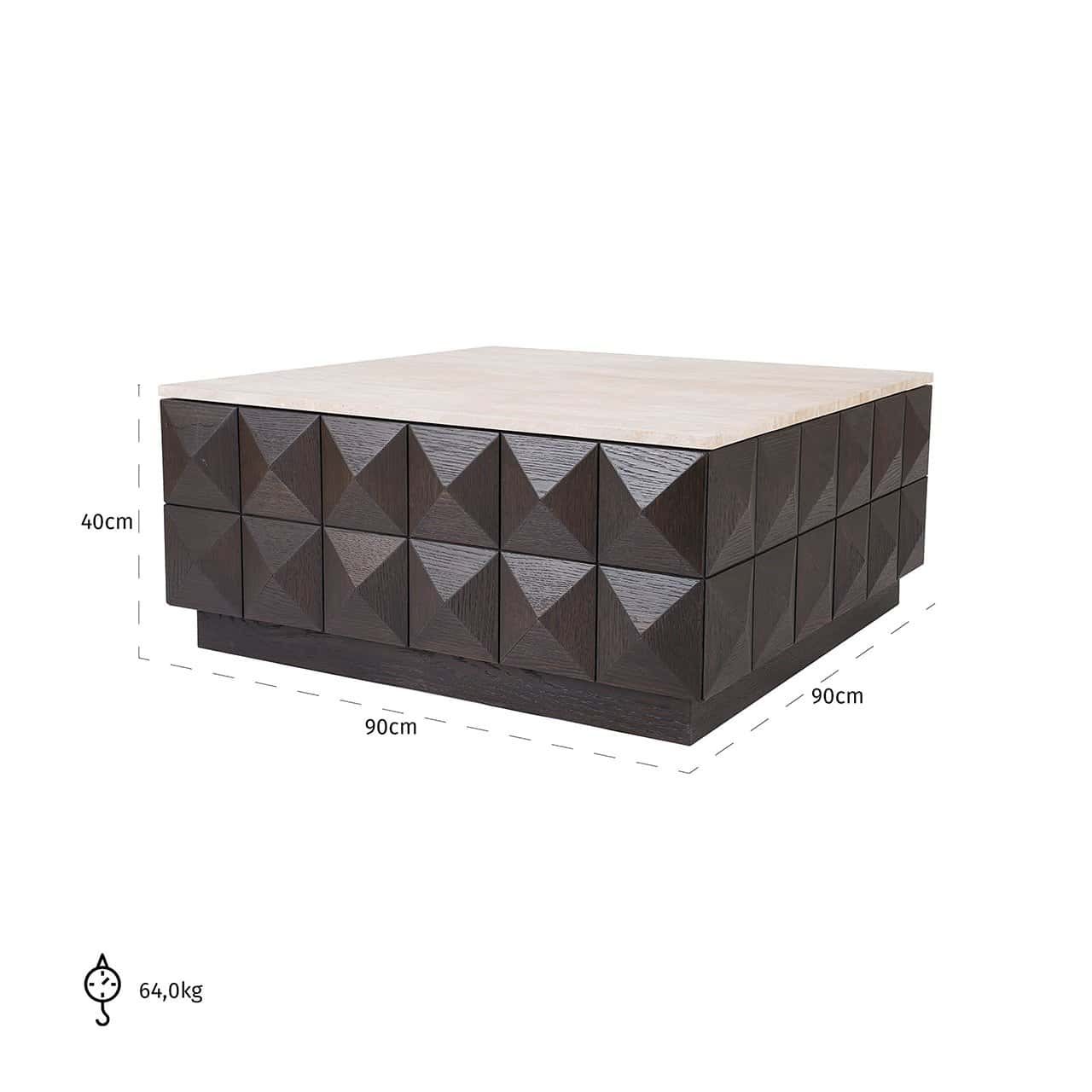Coffee table Claremont (Brown)