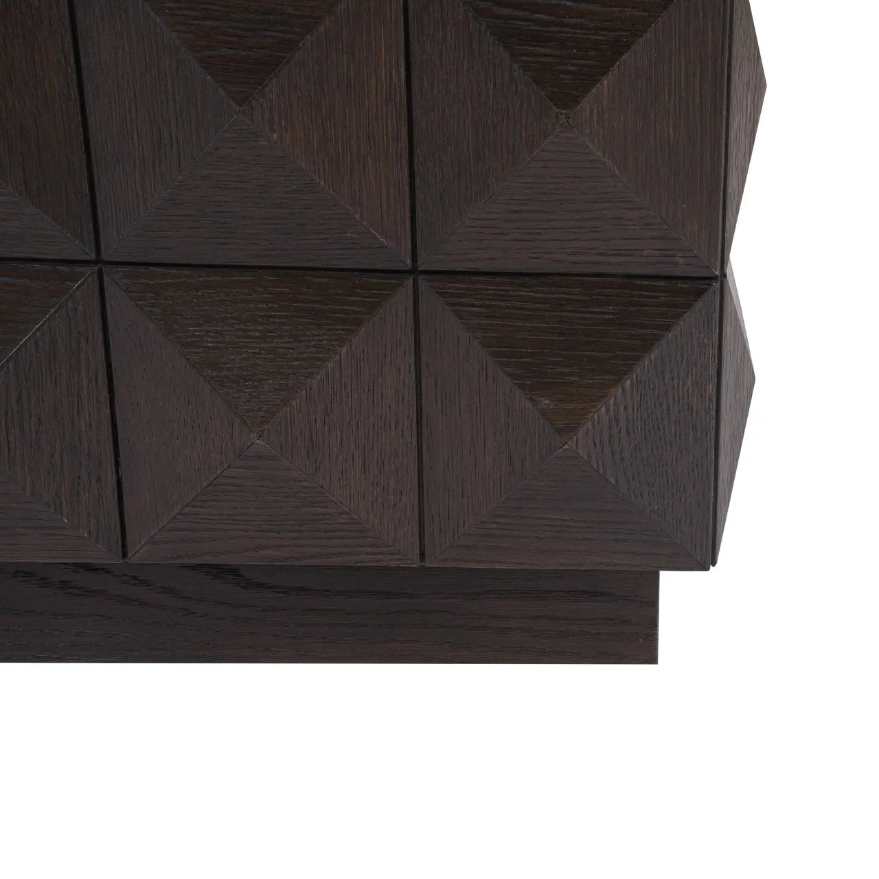 Richmond Interiors Claremont Brown Oak Wood & Stone Square Coffee Table