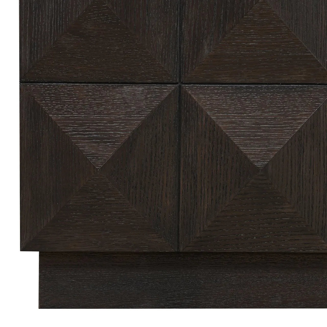 Richmond Interiors Claremont Brown Oak Wood & Stone Cabinet