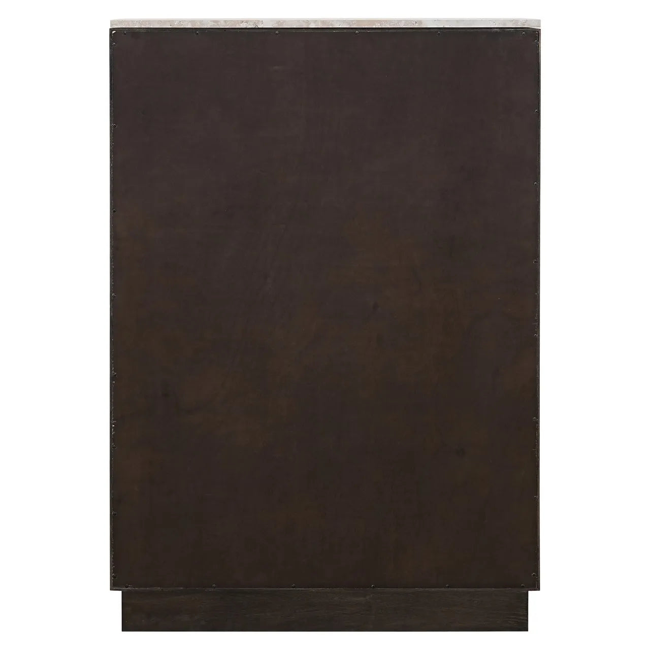 Richmond Interiors Claremont Brown Oak Wood & Stone Cabinet