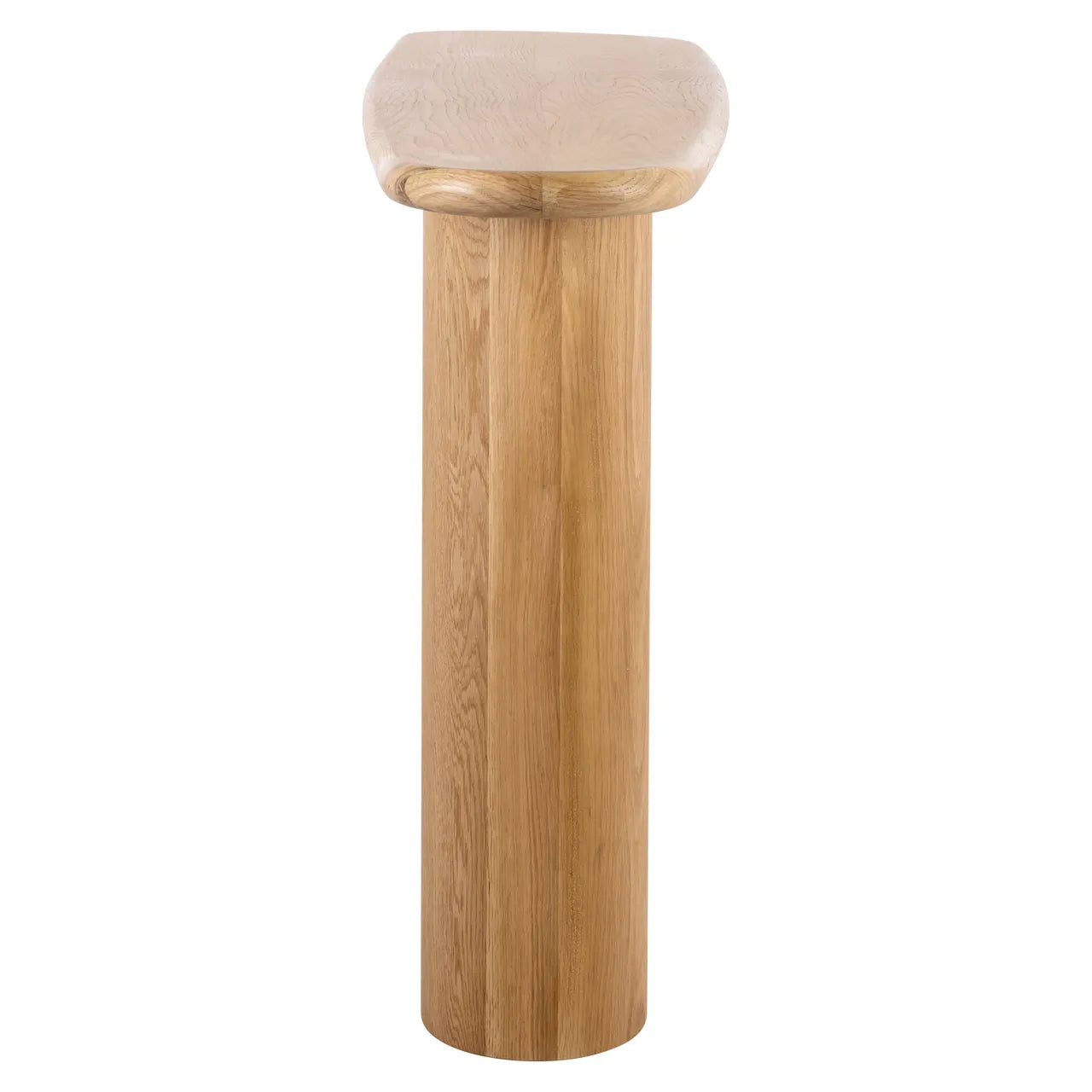 Richmond Interiors Oakley Carved Natural Oak Wood Console Table