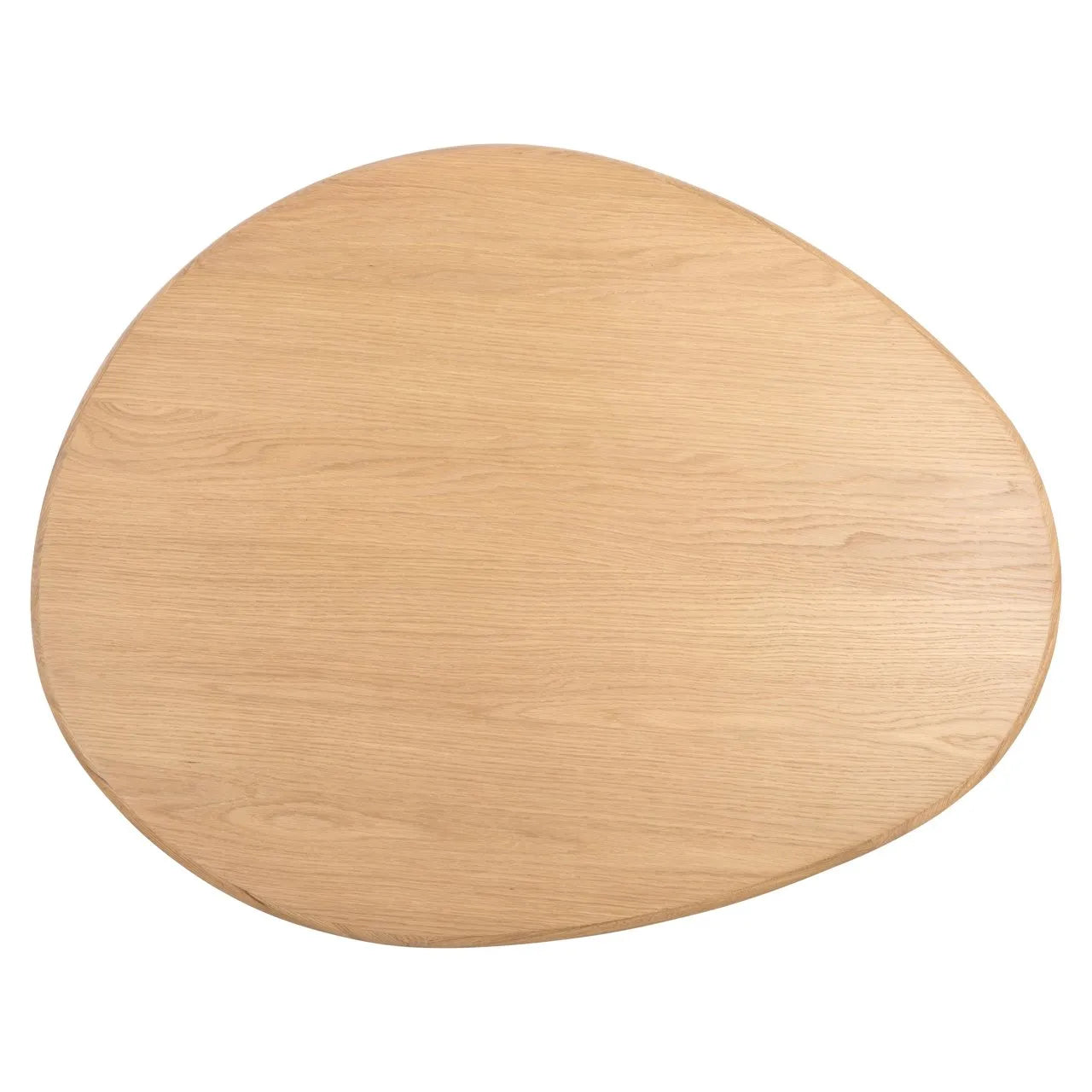 Set of 2 Richmond Interiors Oakley Carved Natural Oak Wood Coffee Table Nest