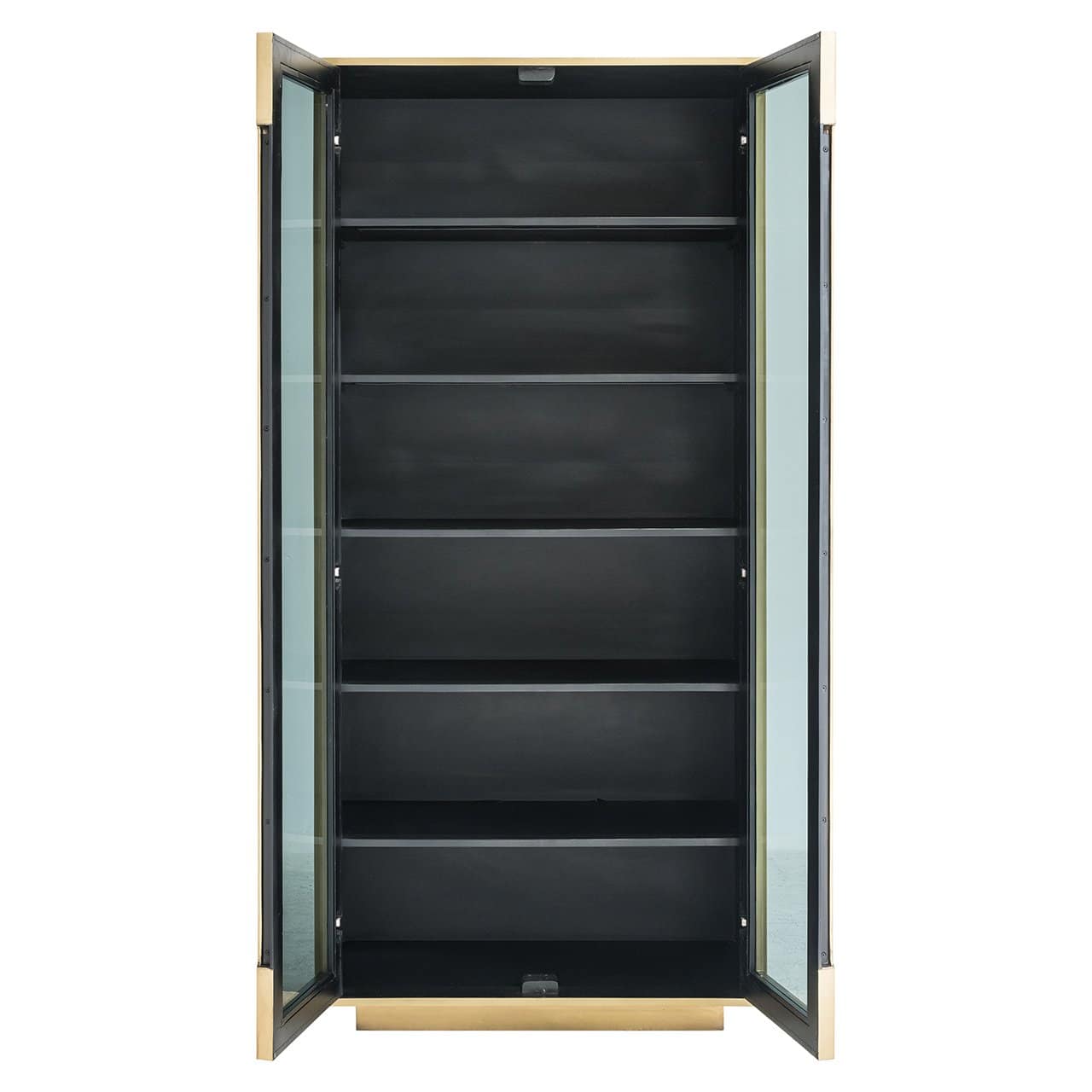 Cabinet Finsbury 2-doors (Black/gold)