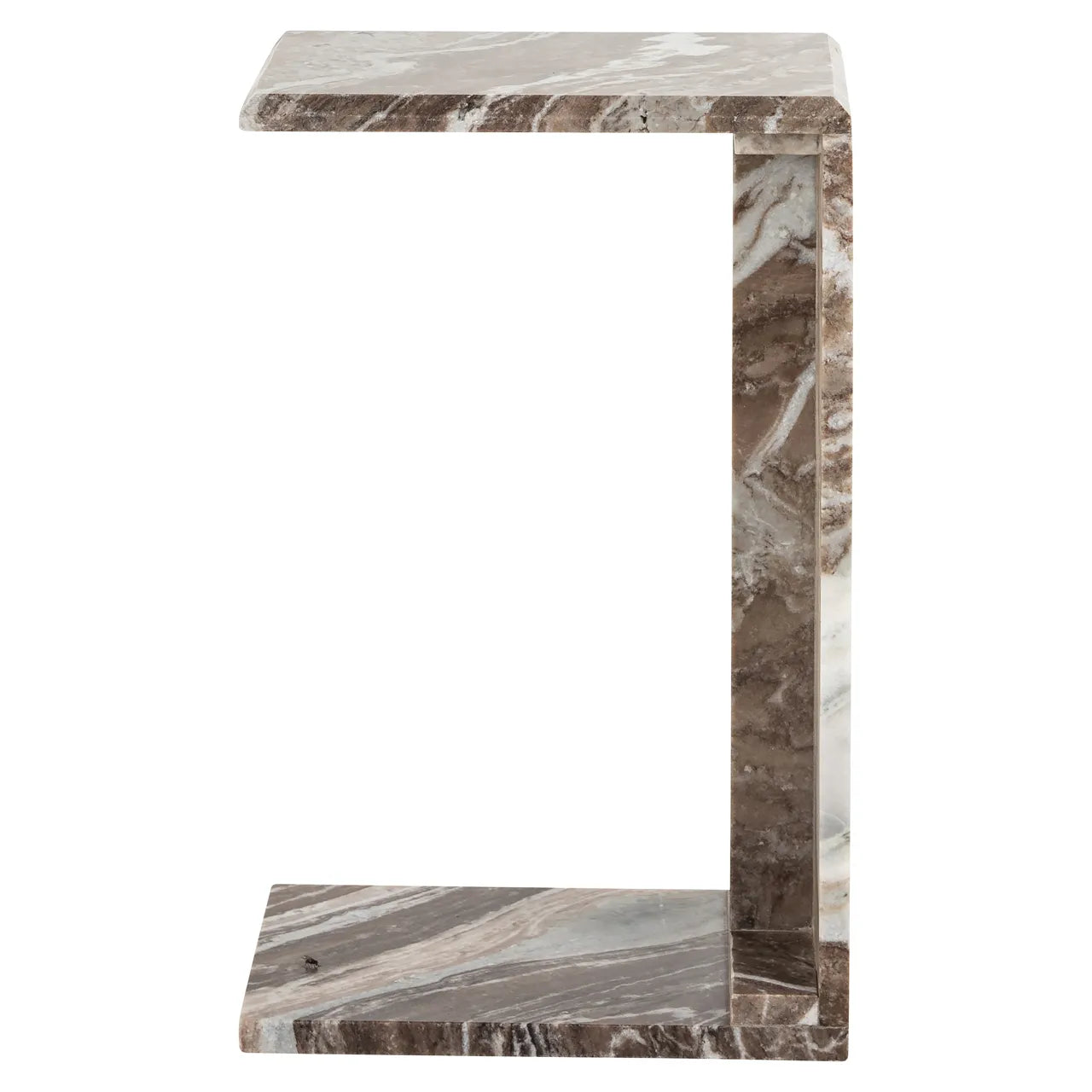 Richmond Interiors Tovek Blush Beige/Grey Toronto Marble Side Table
