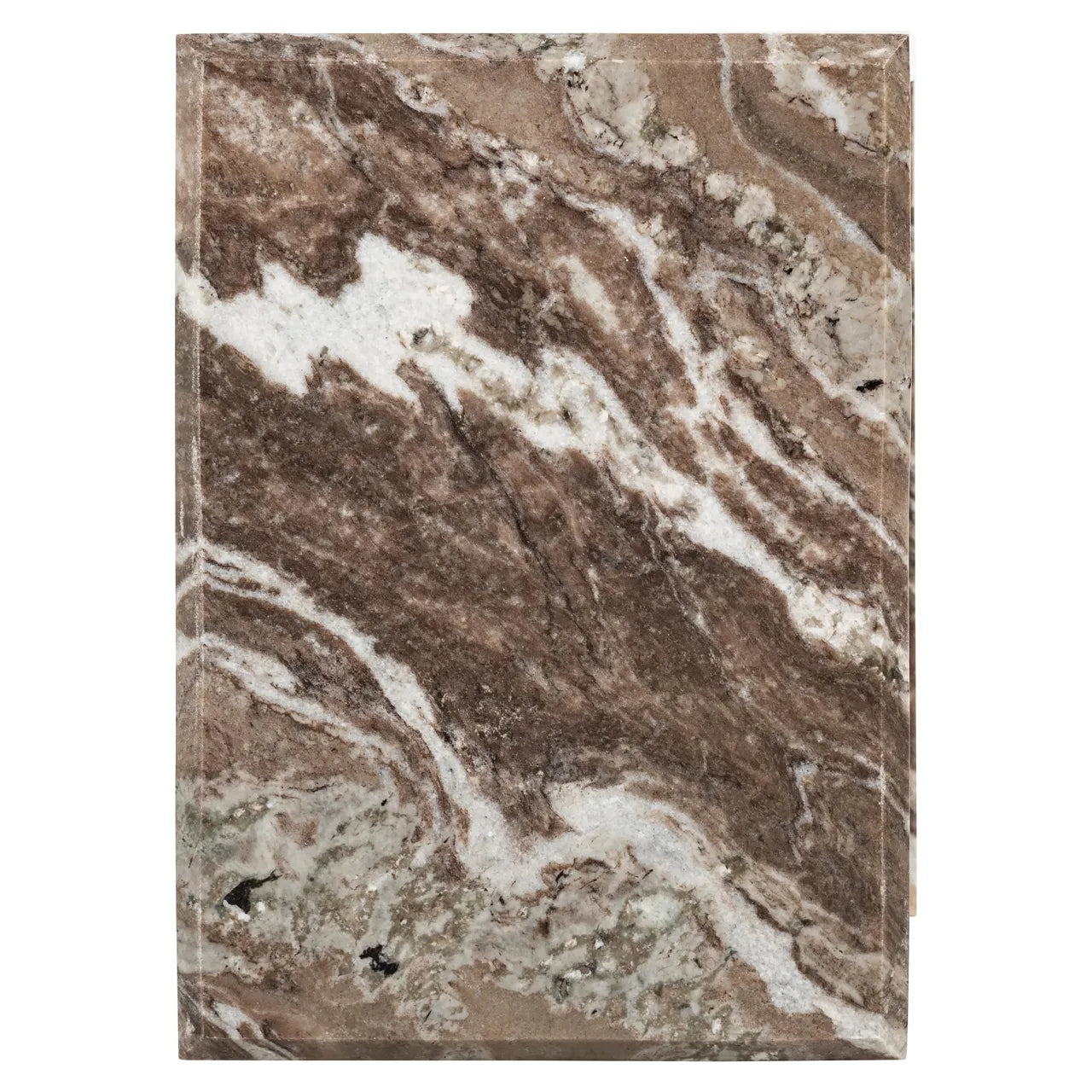 Richmond Interiors Tovek Blush Beige/Grey Toronto Marble Side Table