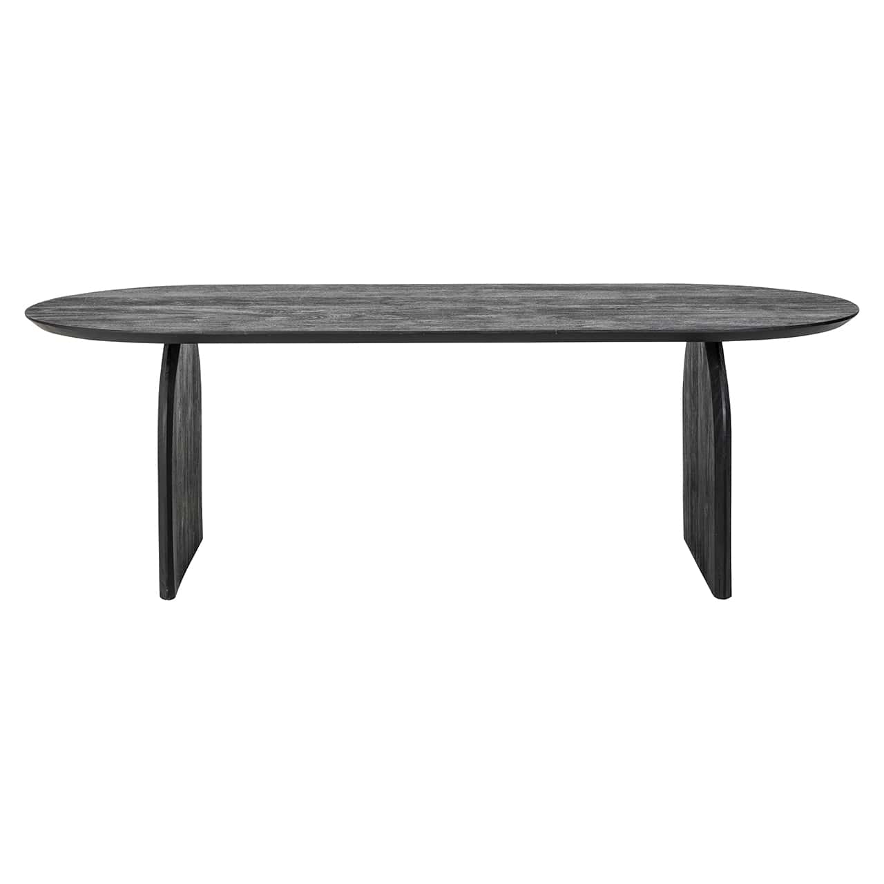 Richmond Interiors Hudson Black Mango Wood Oval Dining Table | 6-8 Seater - CLEARANCE