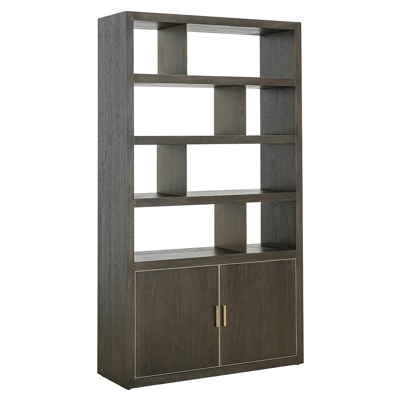 Display cabinet Rivertree 3-shelves 2-doors (Brown)