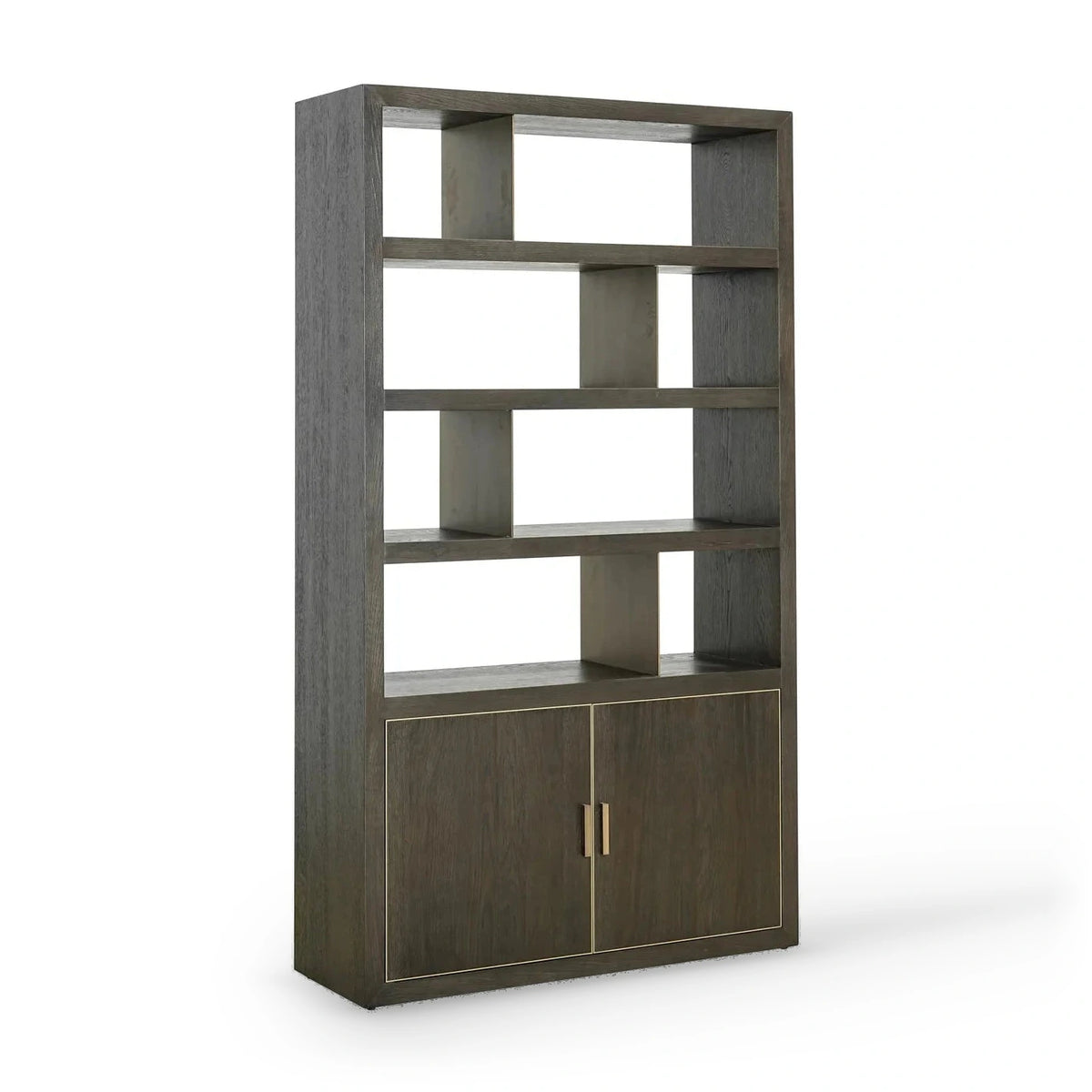 Richmond Interiors Rivertree Brown Oak Wood Display Unit