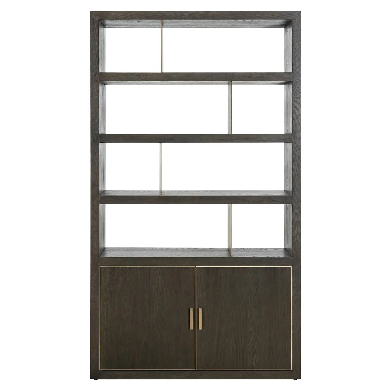 Richmond Interiors Rivertree Brown Oak Wood Display Unit