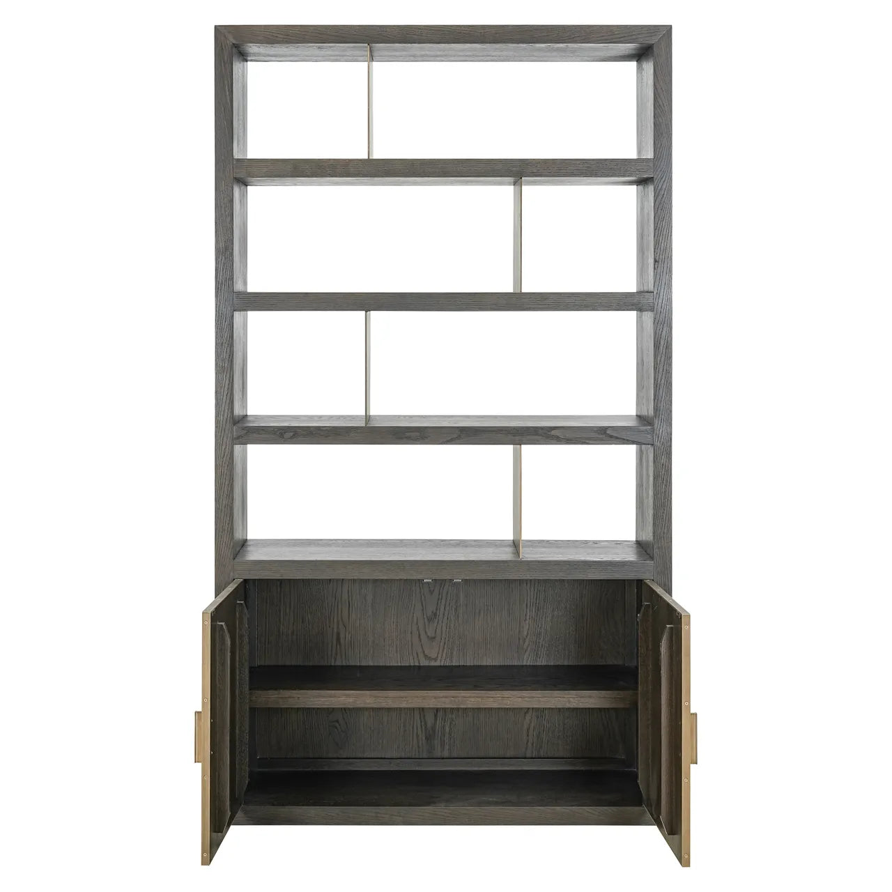 Richmond Interiors Rivertree Brown Oak Wood Display Unit