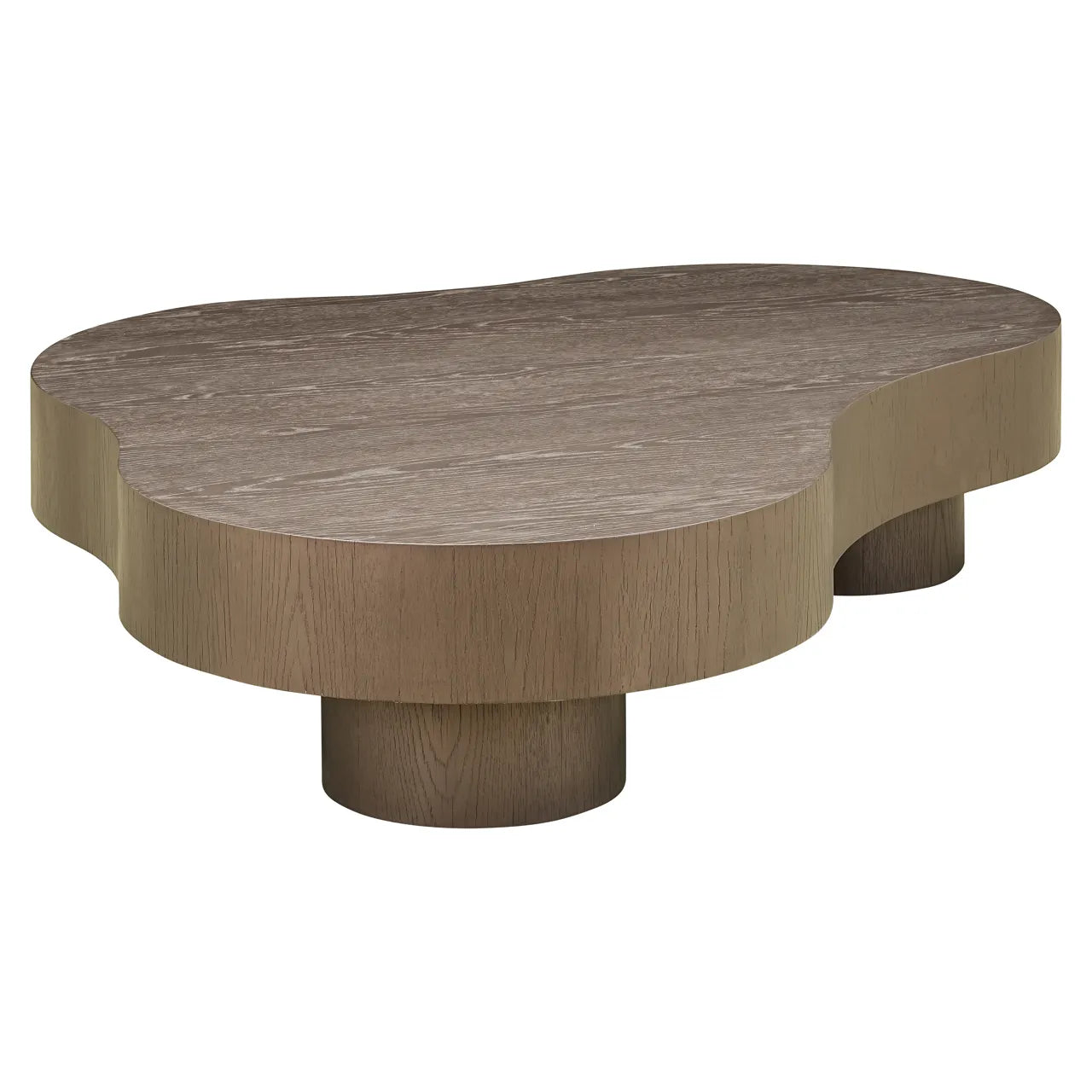 Set of 2 Richmond Interiors Bogor Bronze Oak Wood Coffee Table