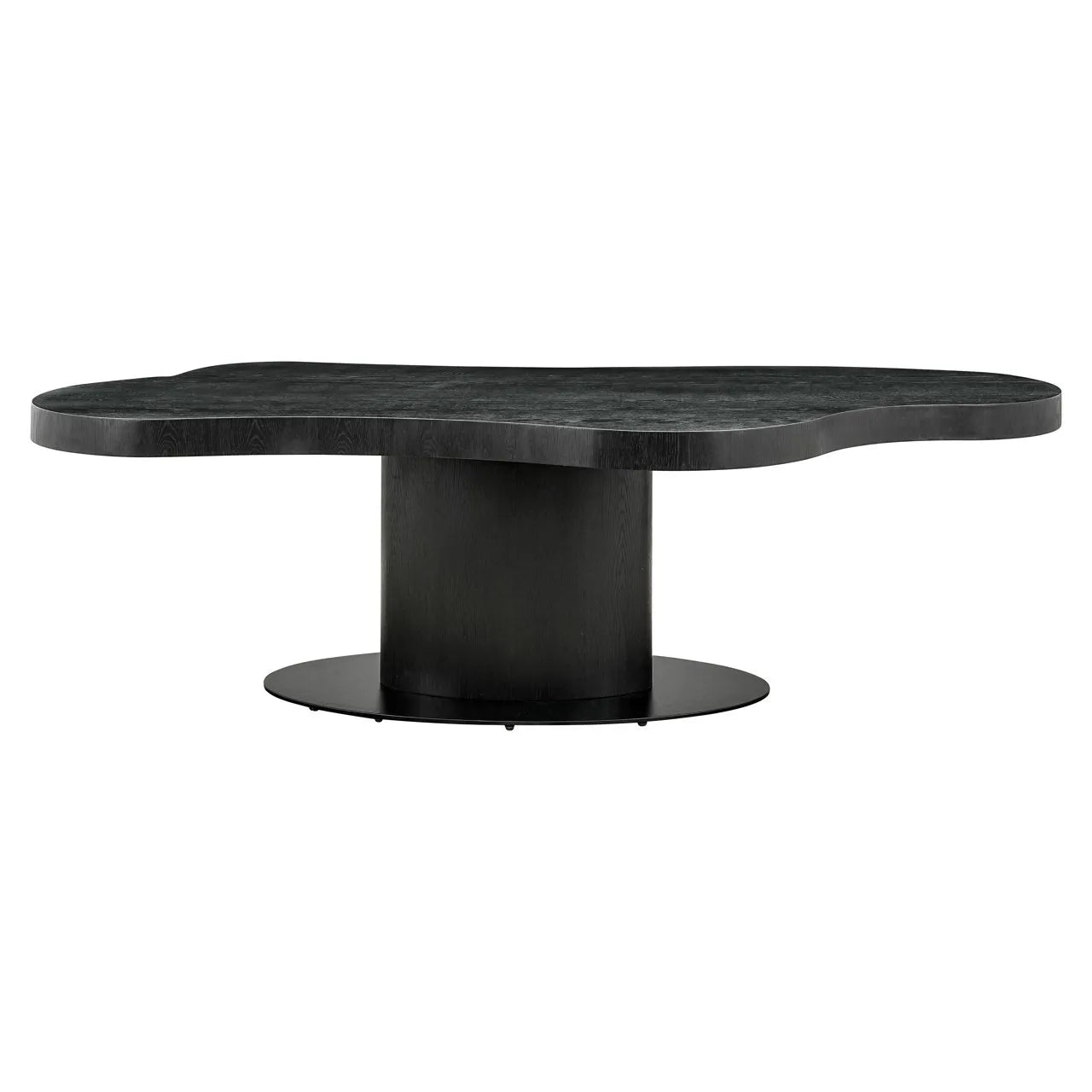 Richmond Interiors Bogor Carved Black Oak Wood Dining Table | 6-8 Seater