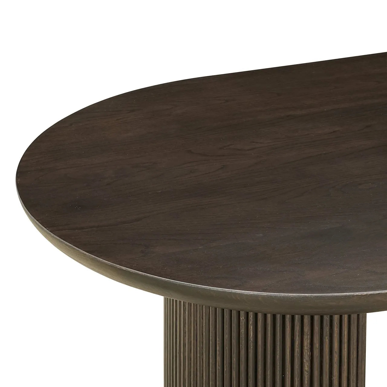 Richmond Interiors Kingston Black Oak Wood Dining Table | 8-10 Seater