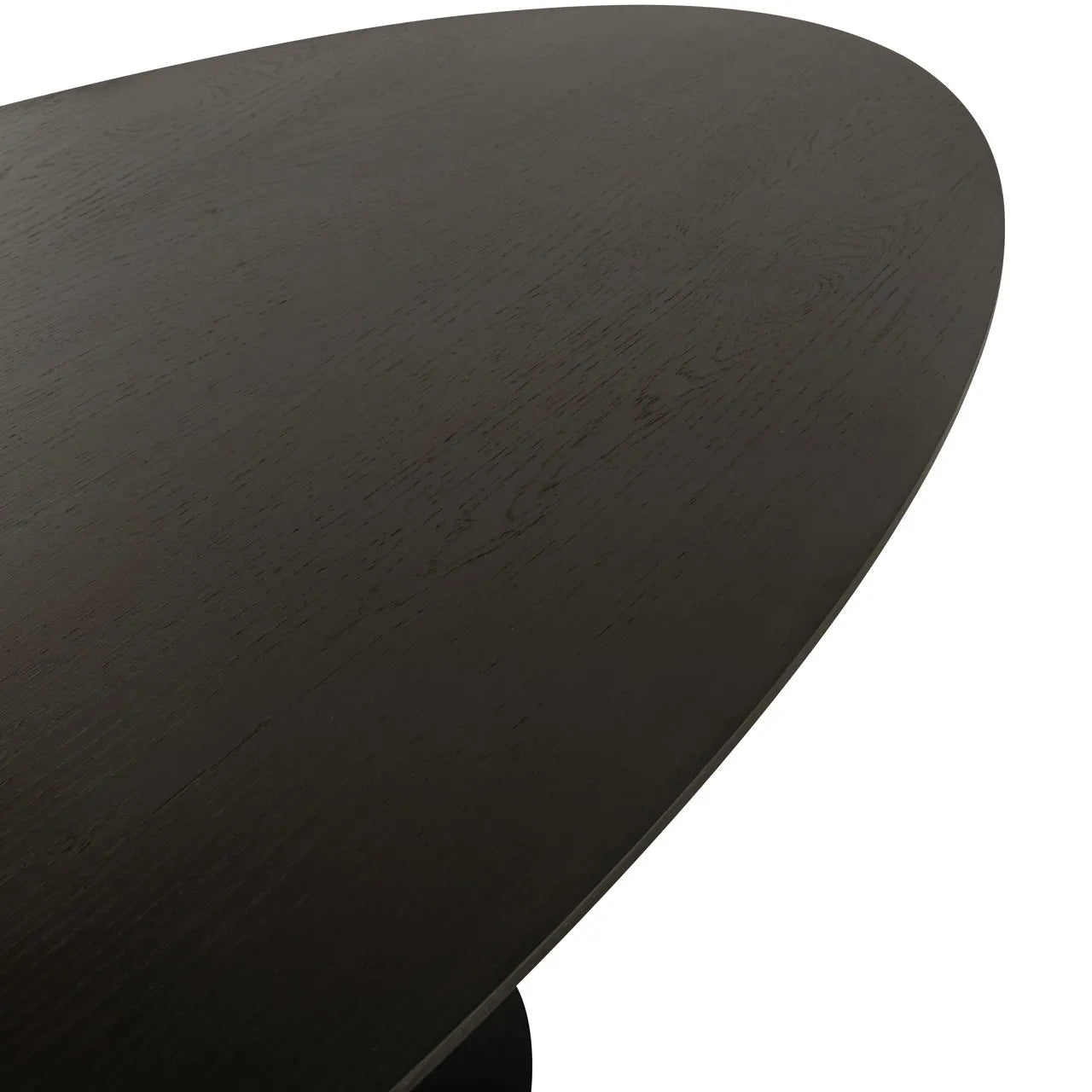 Richmond Interiors Gordon Black Oak Wood Dining Table | 8-10 Seater