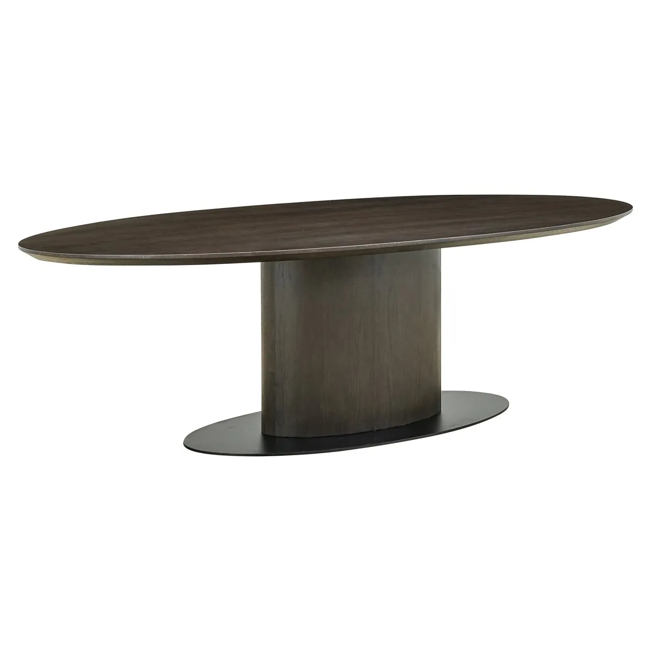 Richmond Interiors Gordon Brown Oak Wood Dining Table | 8-10 Seater
