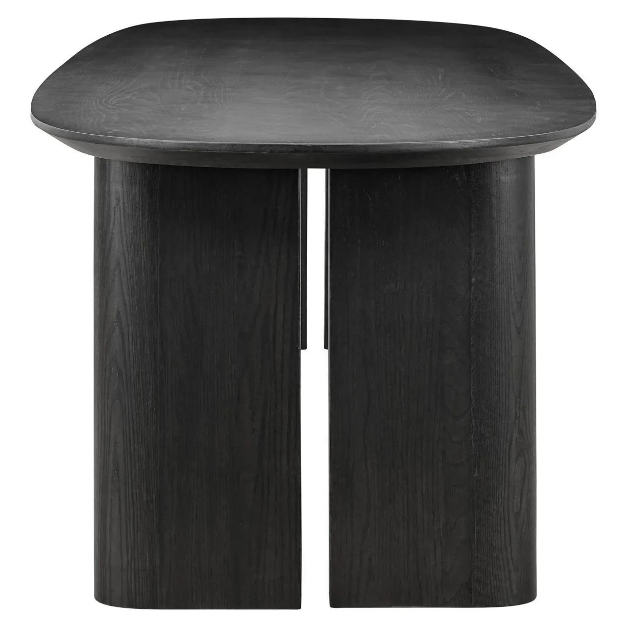 Richmond Interiors Durban Black Oak Wood Dining Table | 8-10 Seater