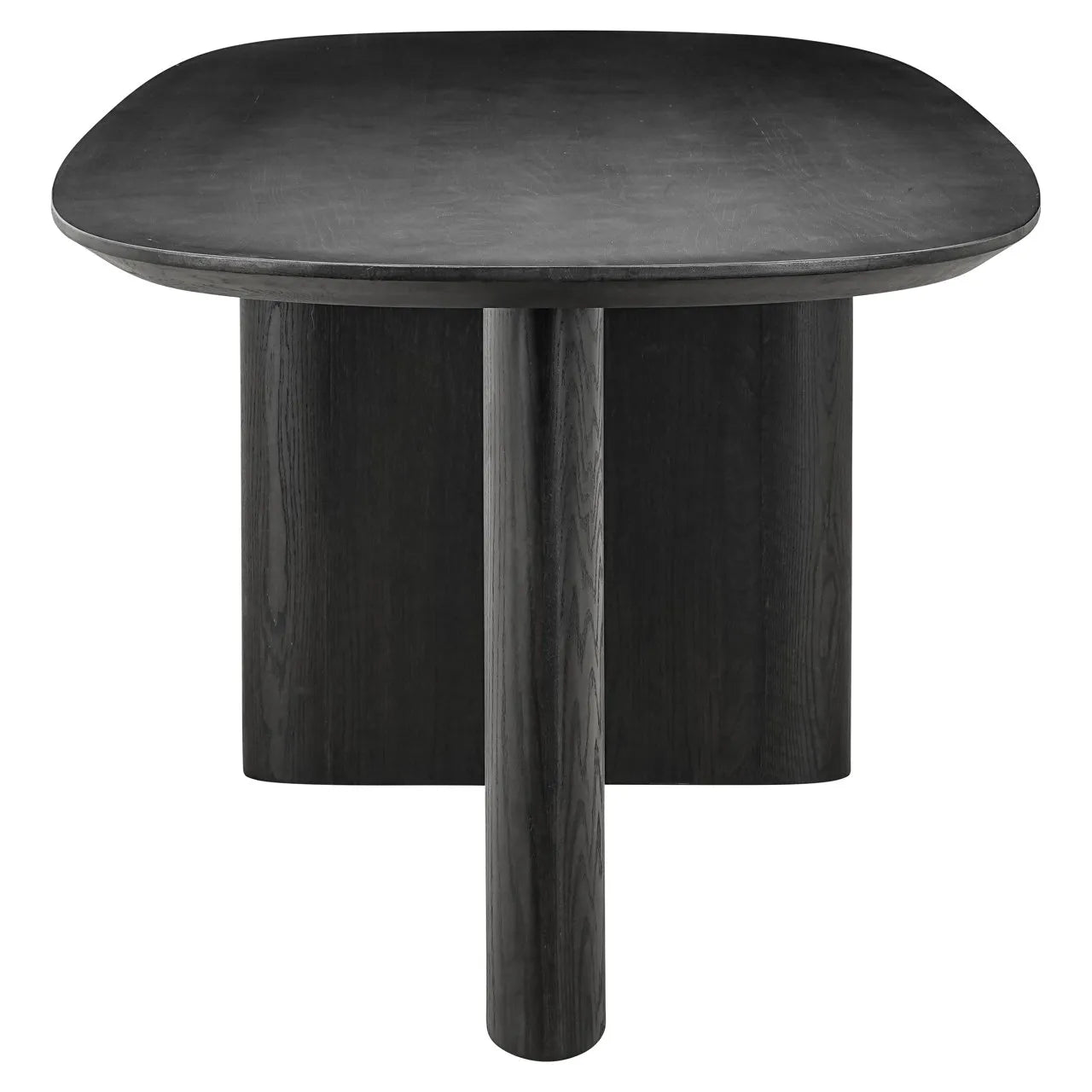 Richmond Interiors Durban Black Oak Wood Dining Table | 8-10 Seater
