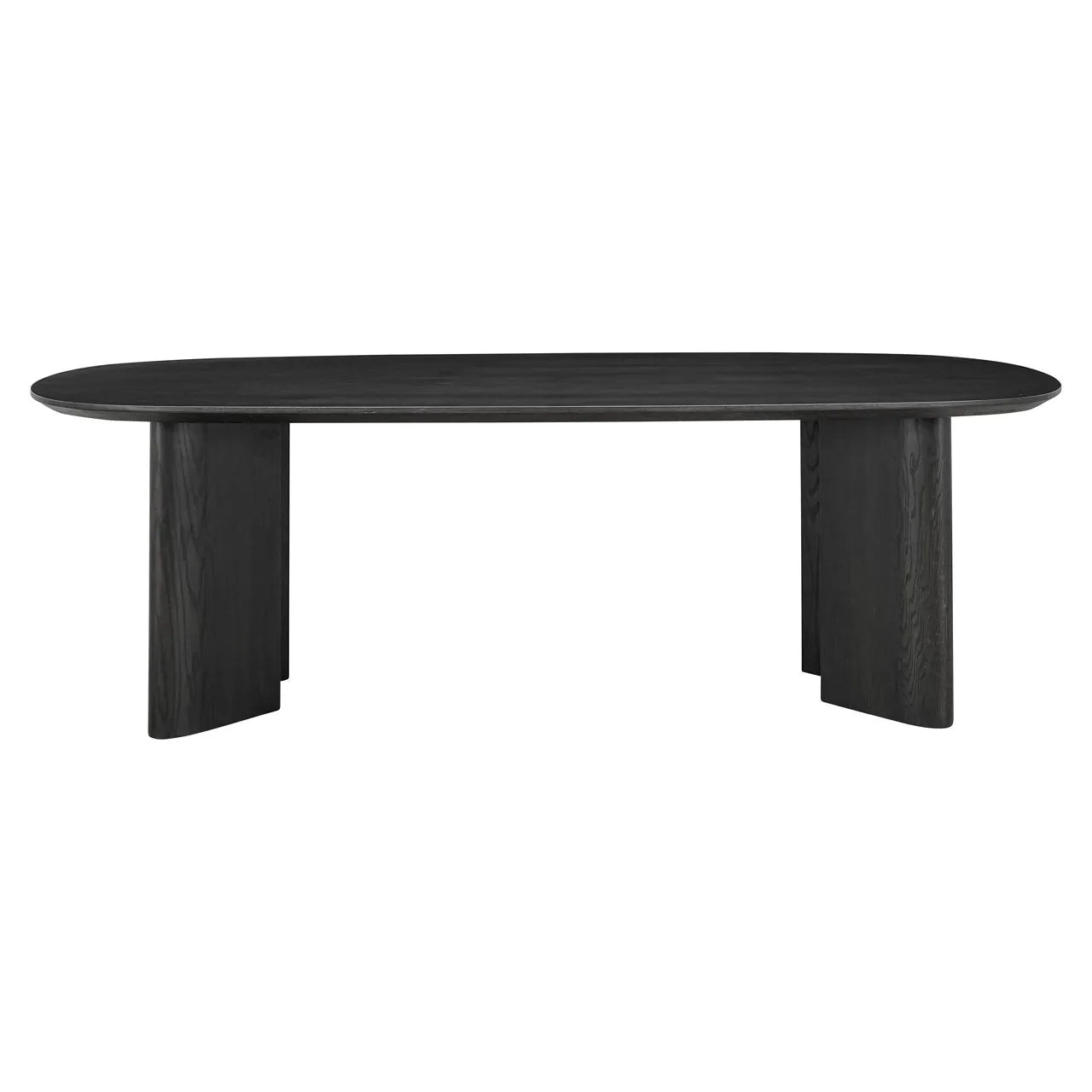 Richmond Interiors Durban Black Oak Wood Dining Table | 8-10 Seater