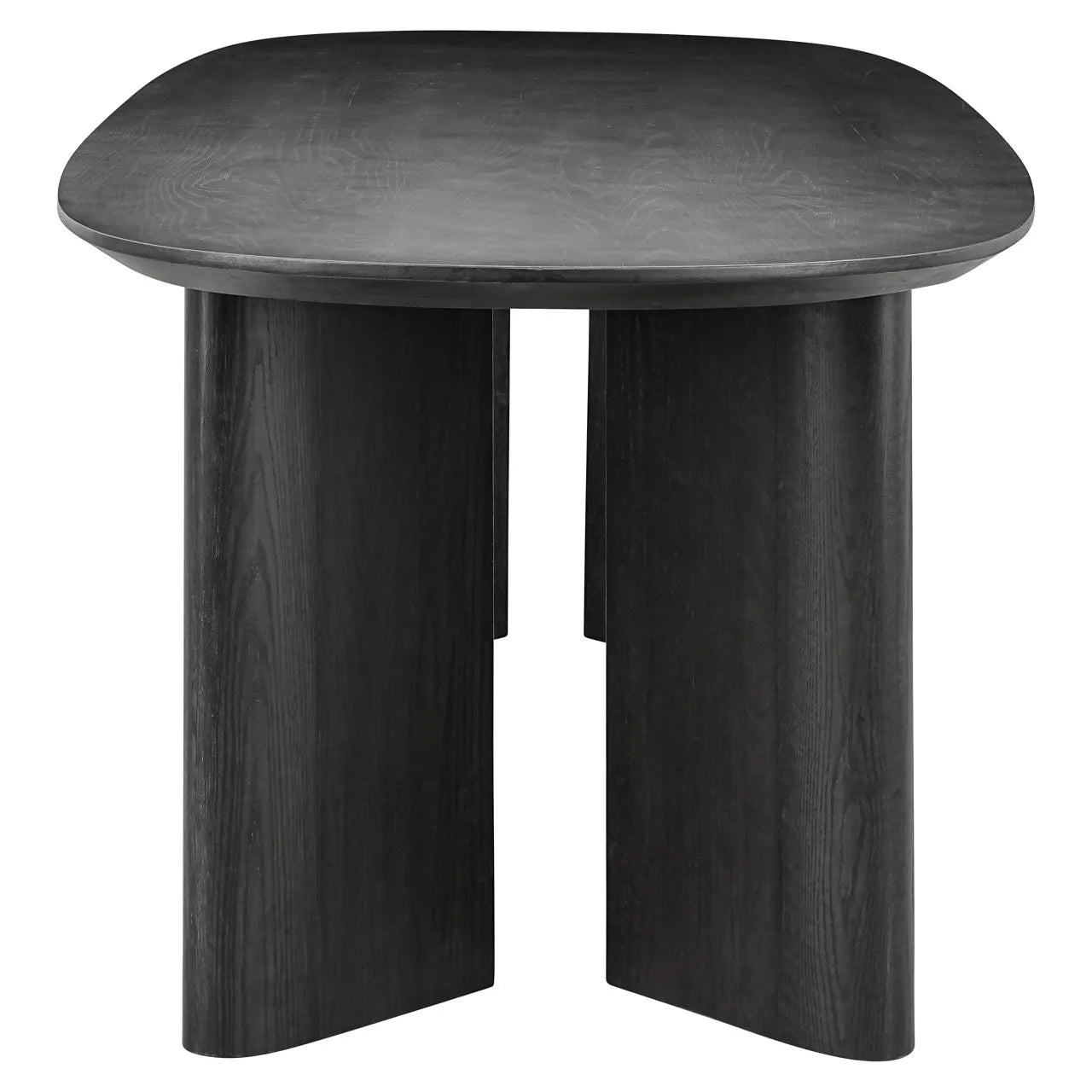 Richmond Interiors Durban Black Oak Wood Dining Table | 8-10 Seater