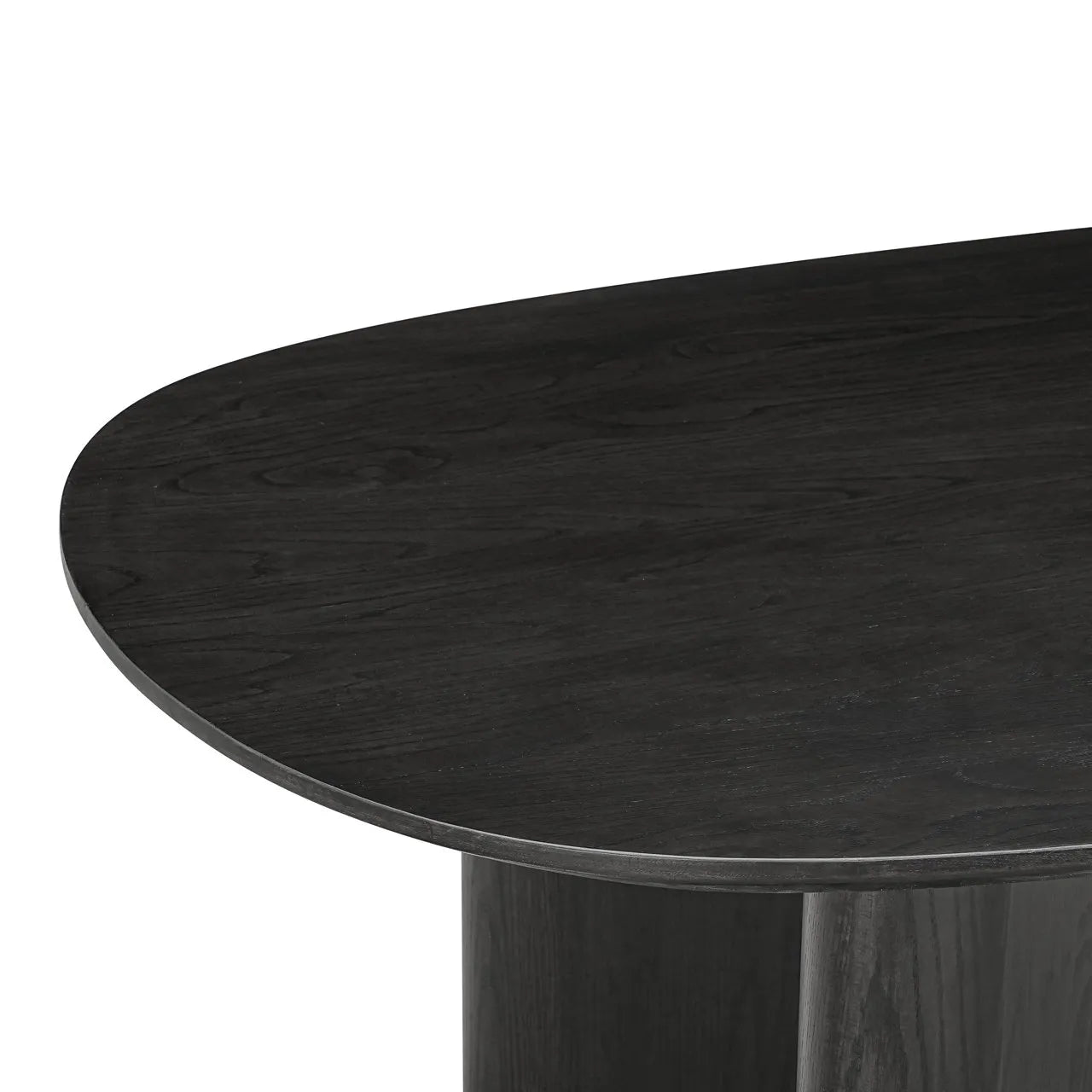 Richmond Interiors Durban Black Oak Wood Dining Table | 8-10 Seater