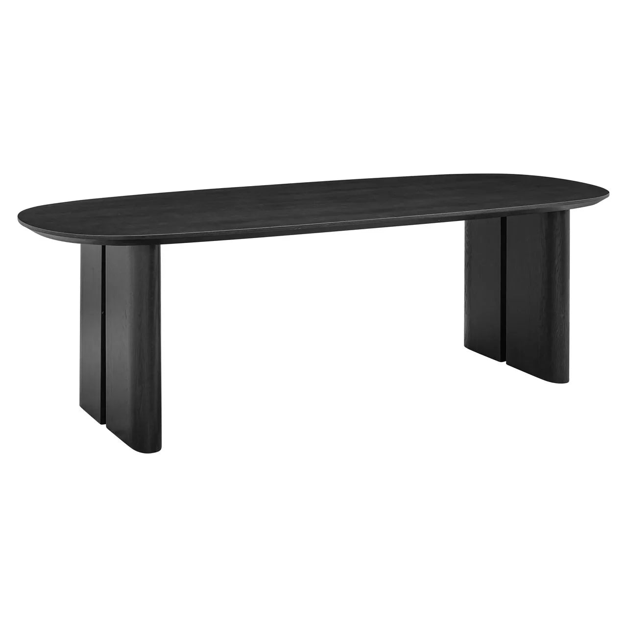 Richmond Interiors Durban Black Oak Wood Dining Table | 8-10 Seater