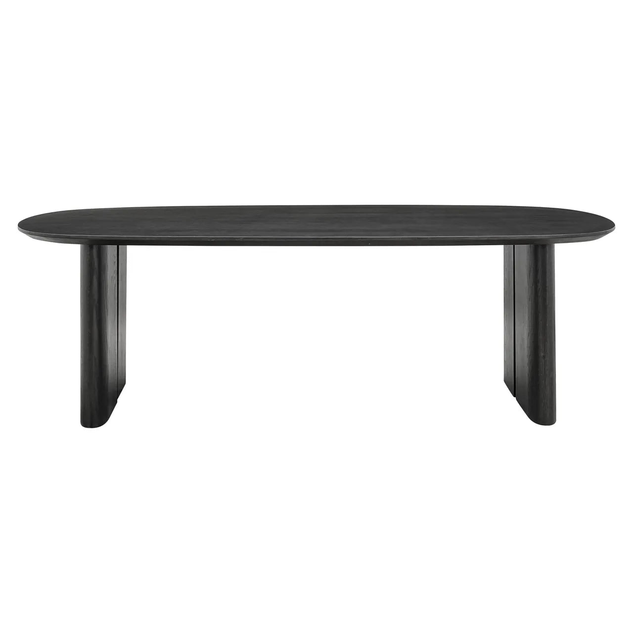 Richmond Interiors Durban Black Oak Wood Dining Table | 8-10 Seater