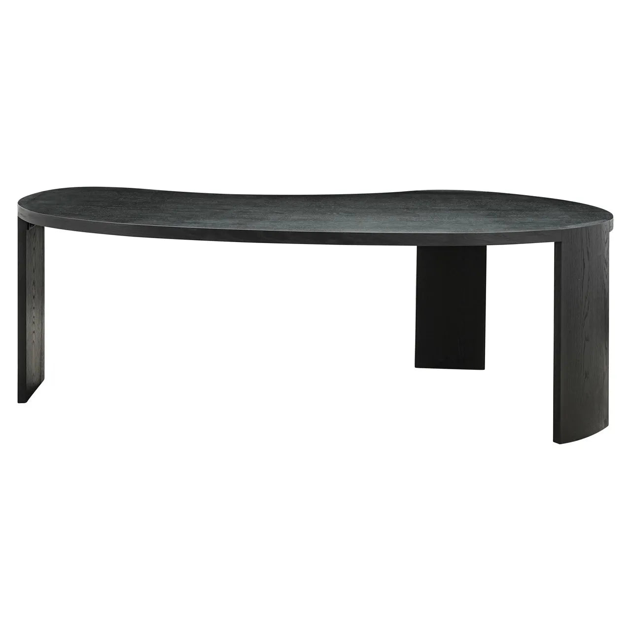 Richmond Interiors Navarino Black Oak Wood Dining Table | 6-8 Seater
