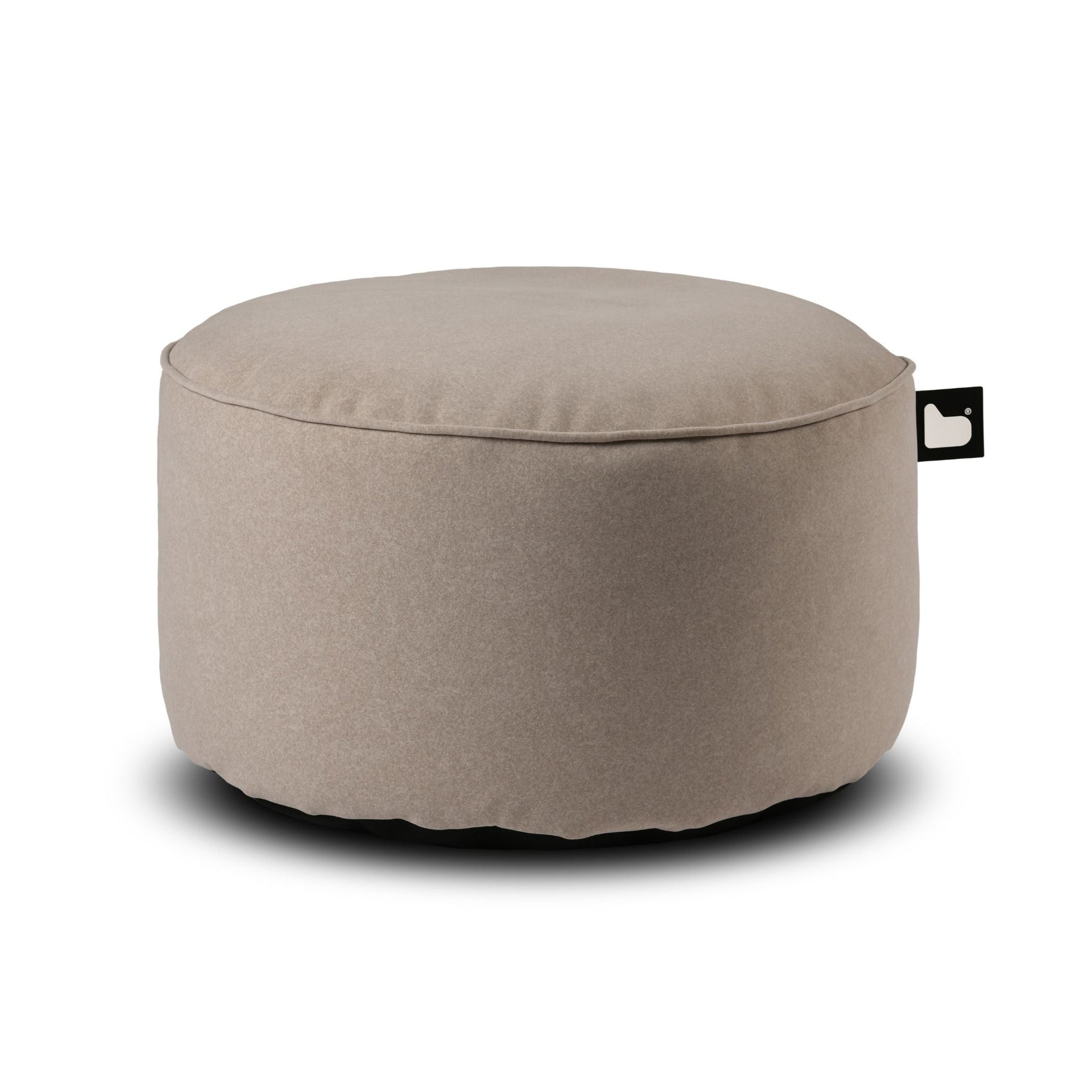 Extreme Lounging B-Pouffe Brushed Suede Stone
