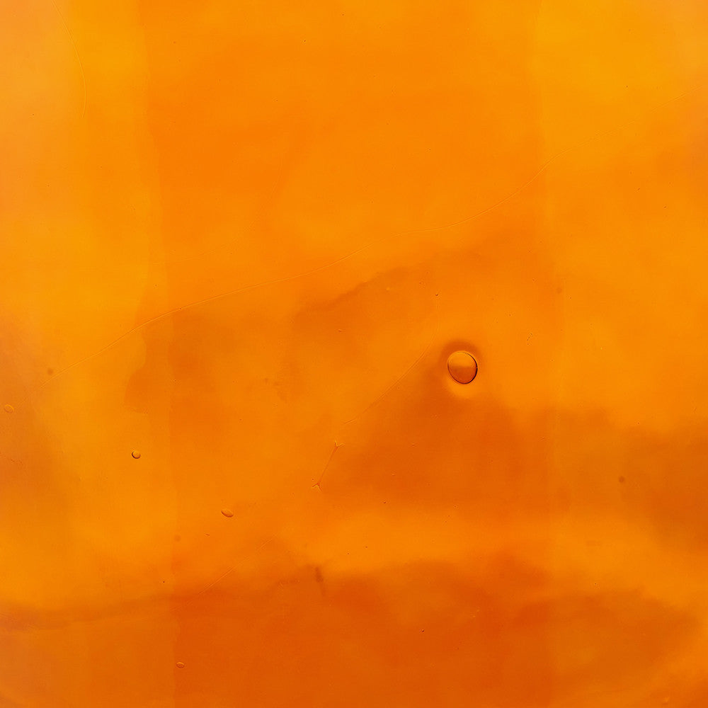 Orange Organic Shaped Recycled Glass Tall Vase