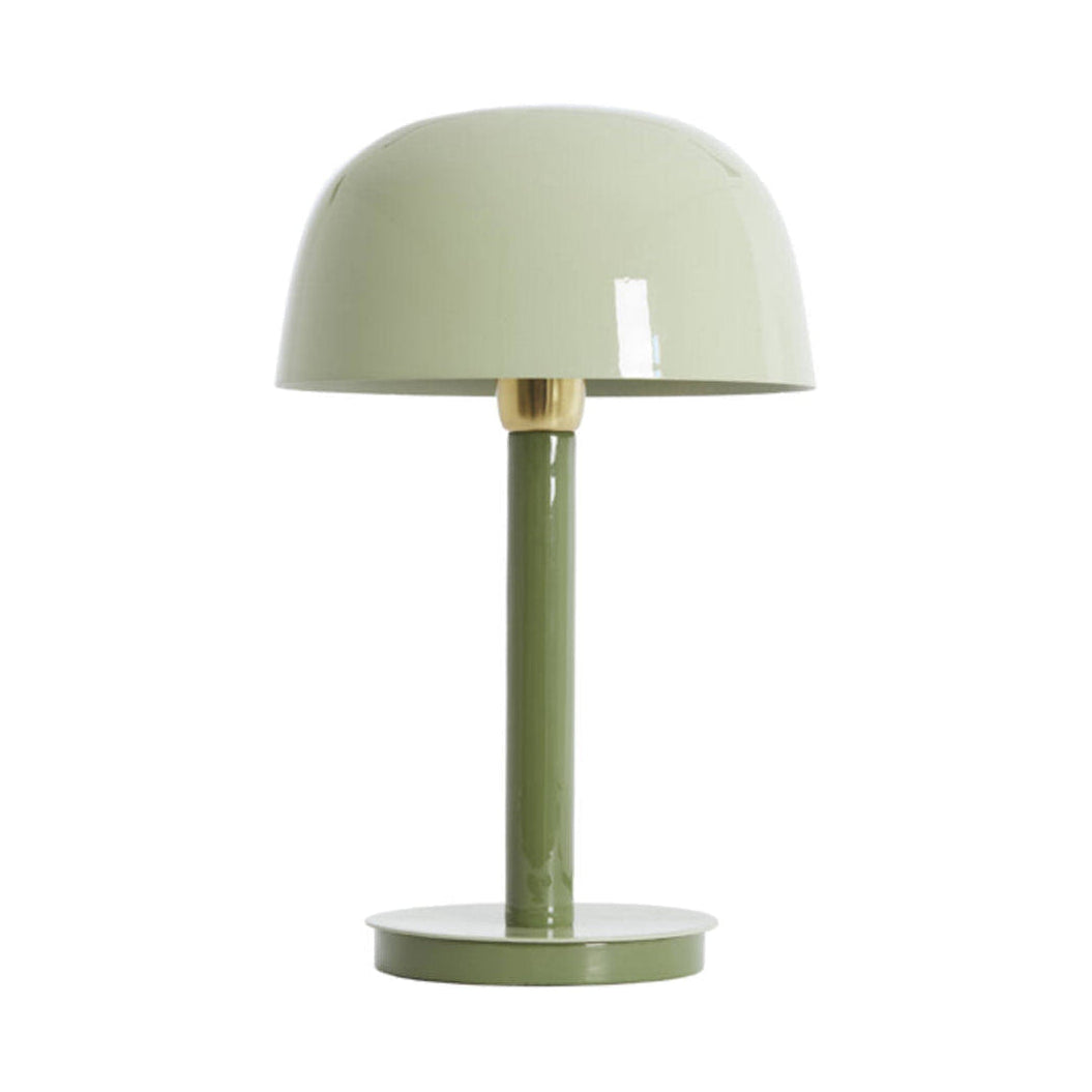 Marivet Two Tone Olive Green Metal Table Lamp 37cm