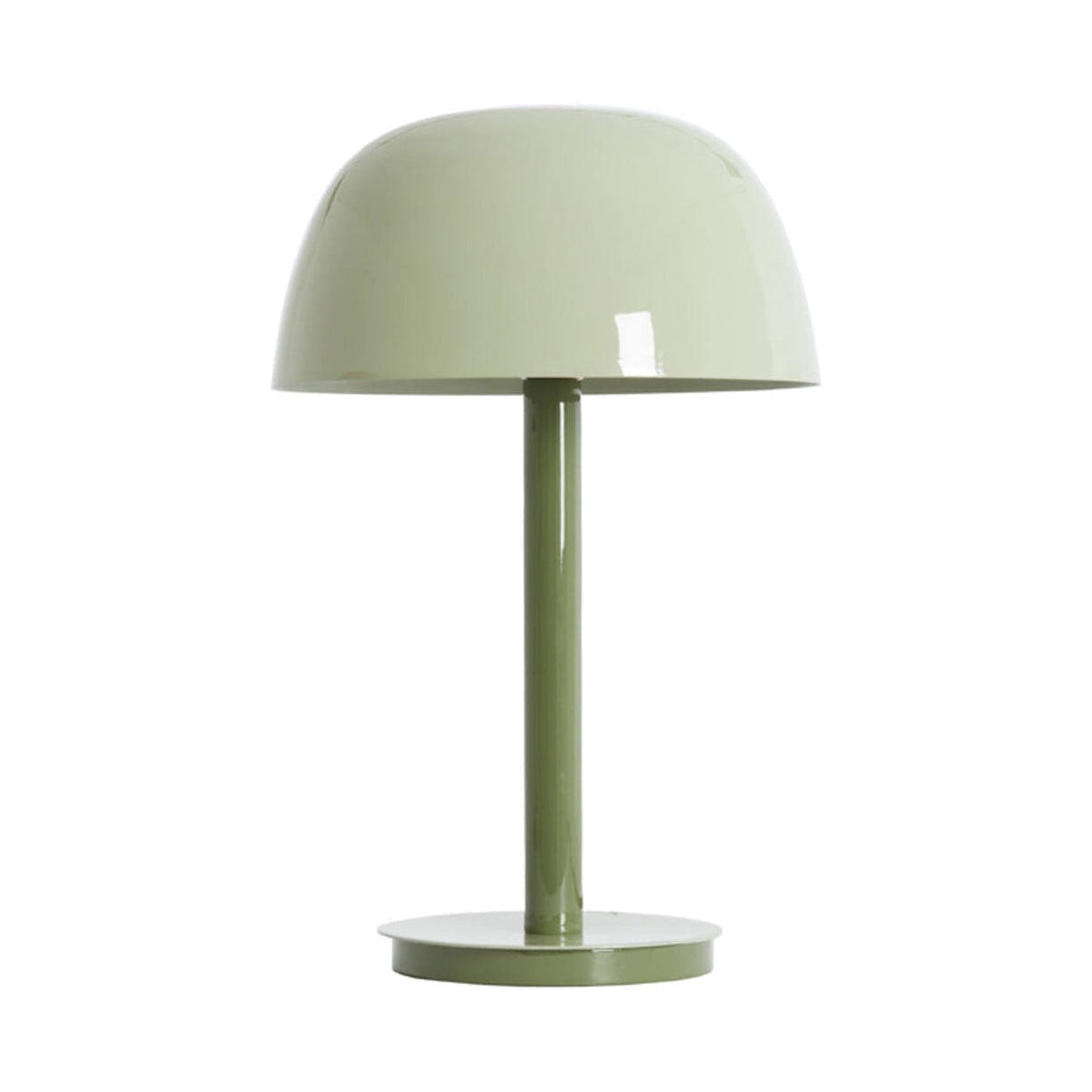 Marivet Two Tone Olive Green Metal Dome Table Lamp 48cm