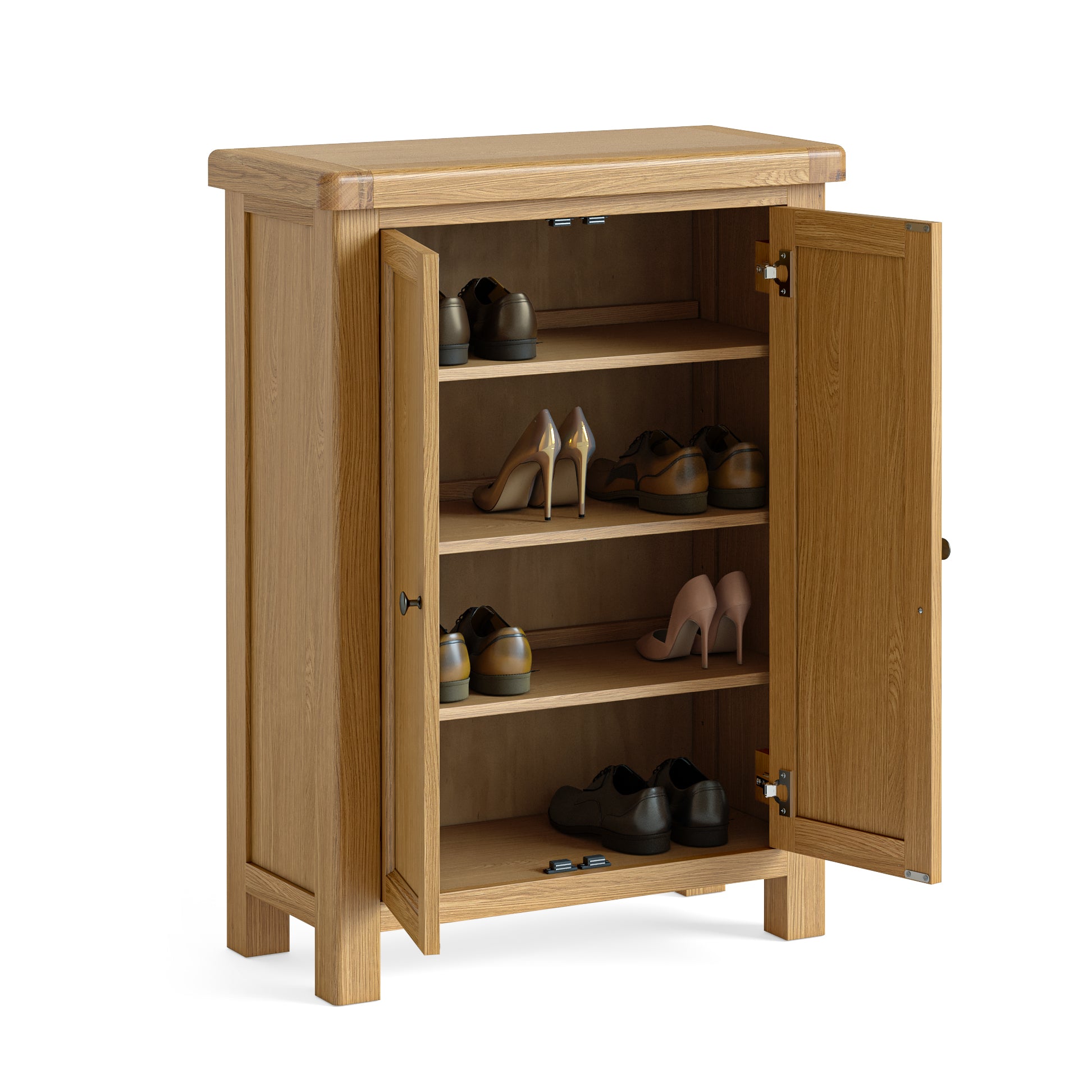 Jackson Oak Wood Shoe Storage