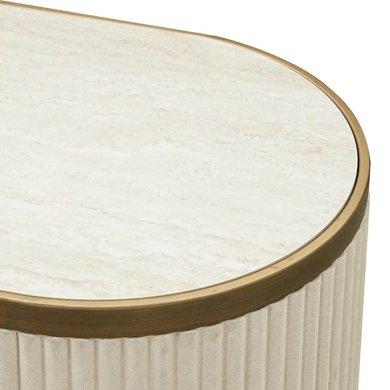Richmond Interiors Tivoli Gold & White Ceramic Sideboard