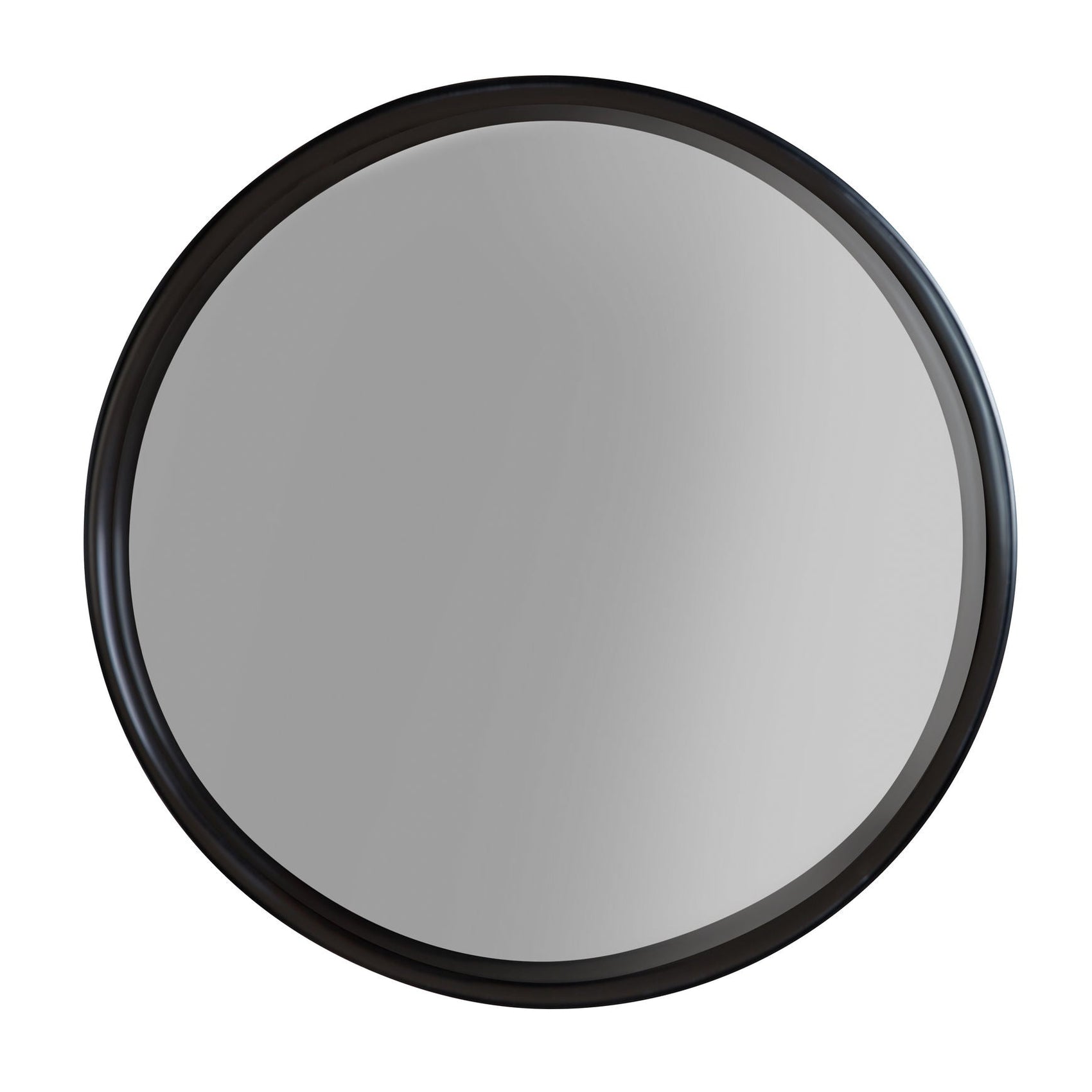 Raj Black Round Wall Mirror Medium