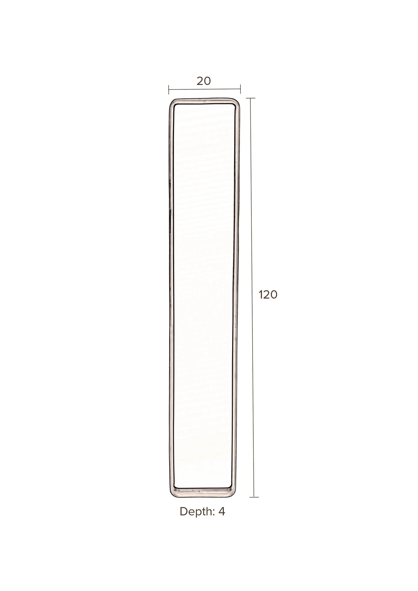 Dutchbone Blackbeam Silver Iron Mirror