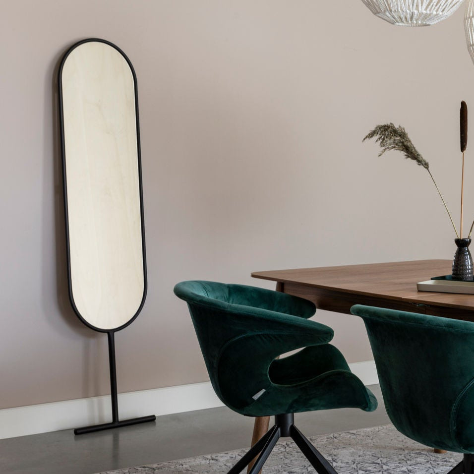 Zuiver Tess Black Oval Leaner Mirror