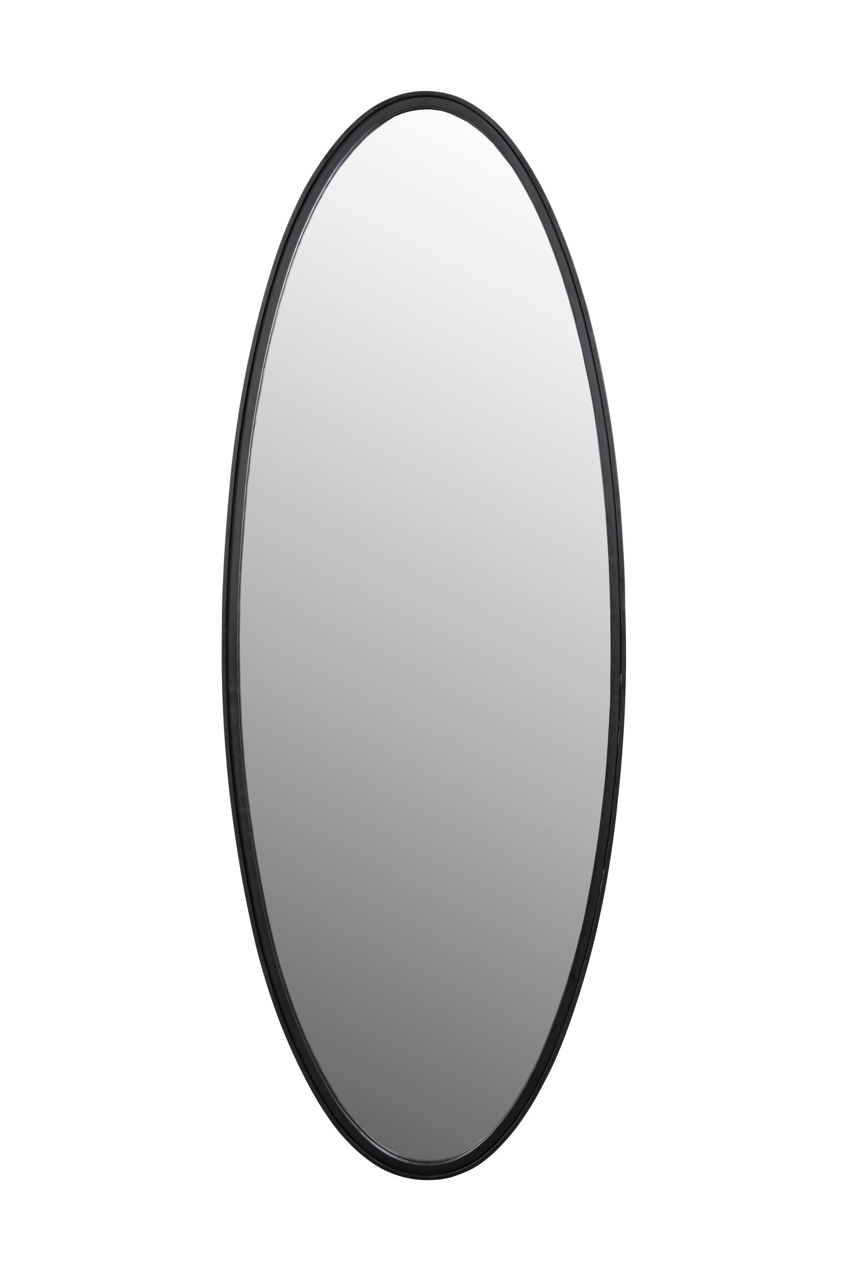 Matz Black Oval Wall Mirror Large
