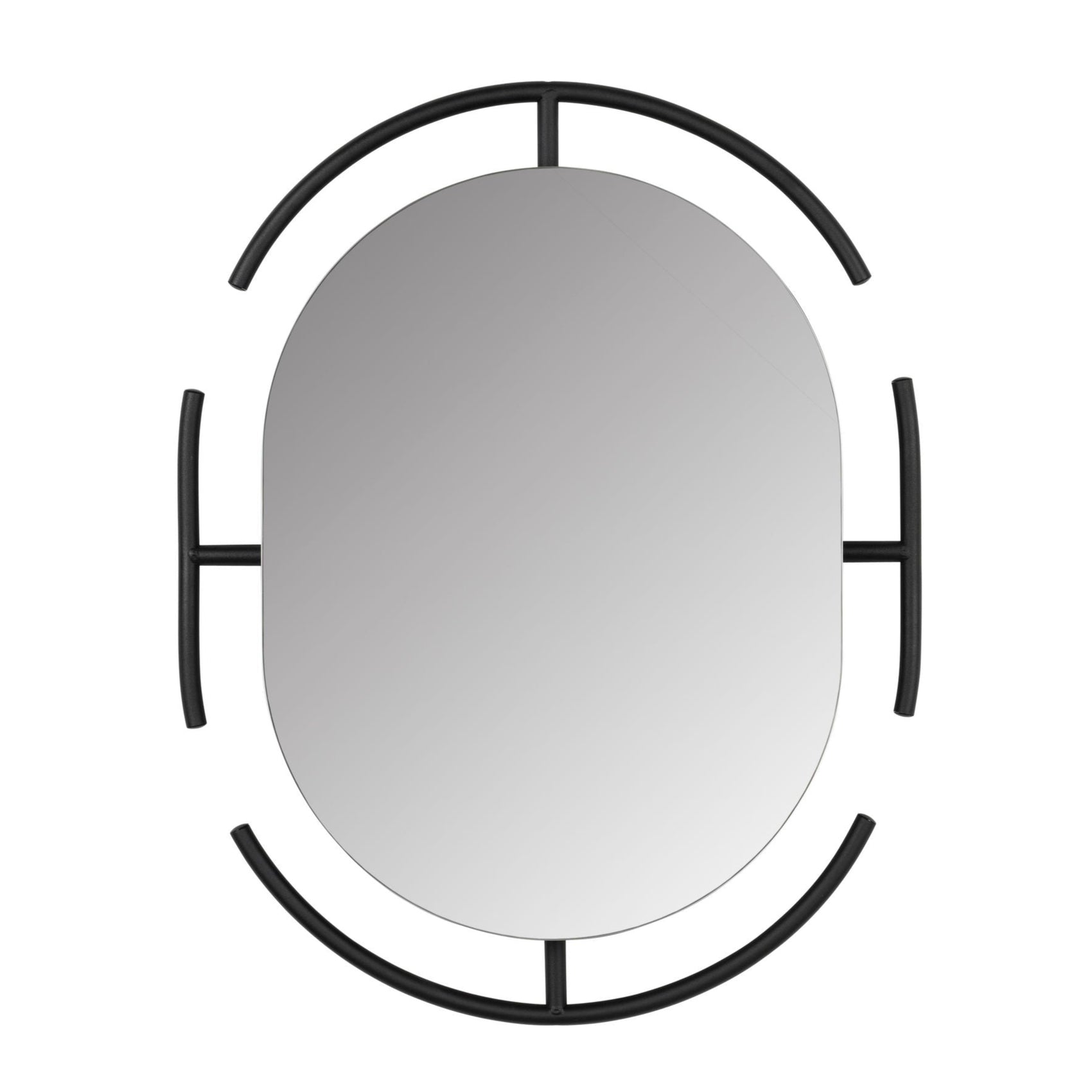Zuiver Emma Black Oval Wall Mirror