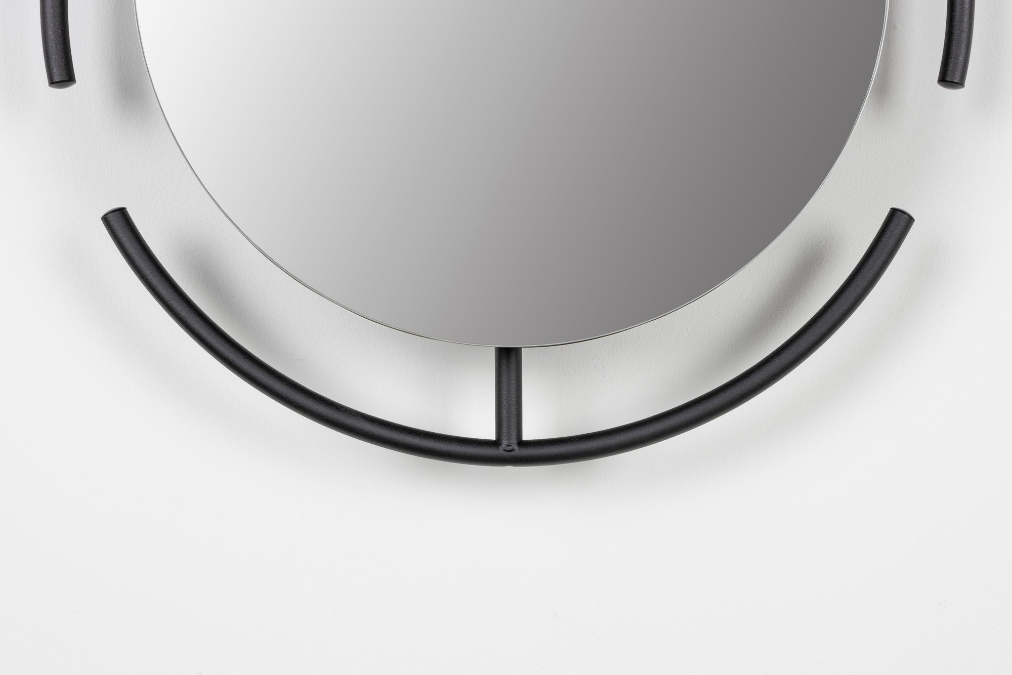 Zuiver Emma Black Oval Wall Mirror