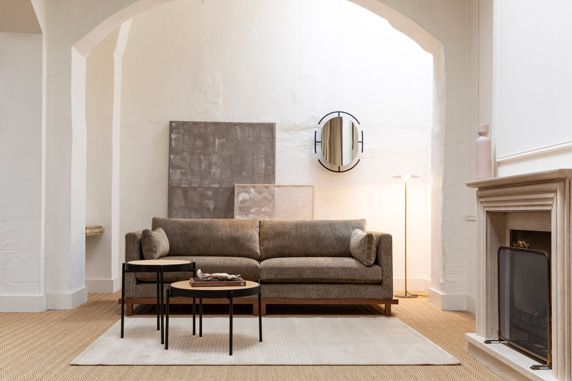 Zuiver Emma Black Oval Wall Mirror