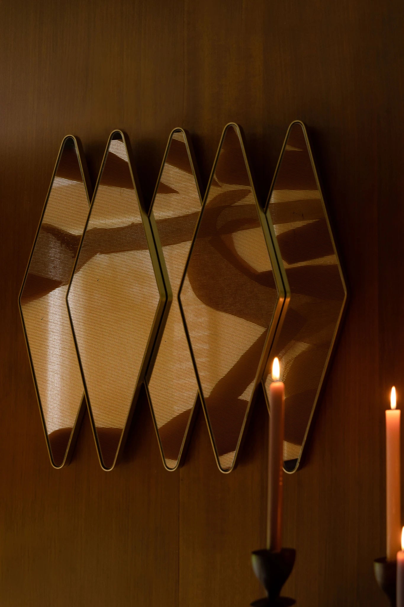 Dutchbone Kyoko Brown Mango Wood Mirror