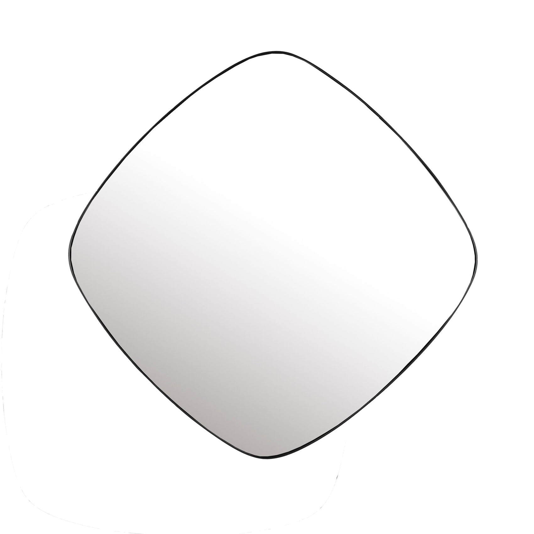Mila Black Square Wall Mirror